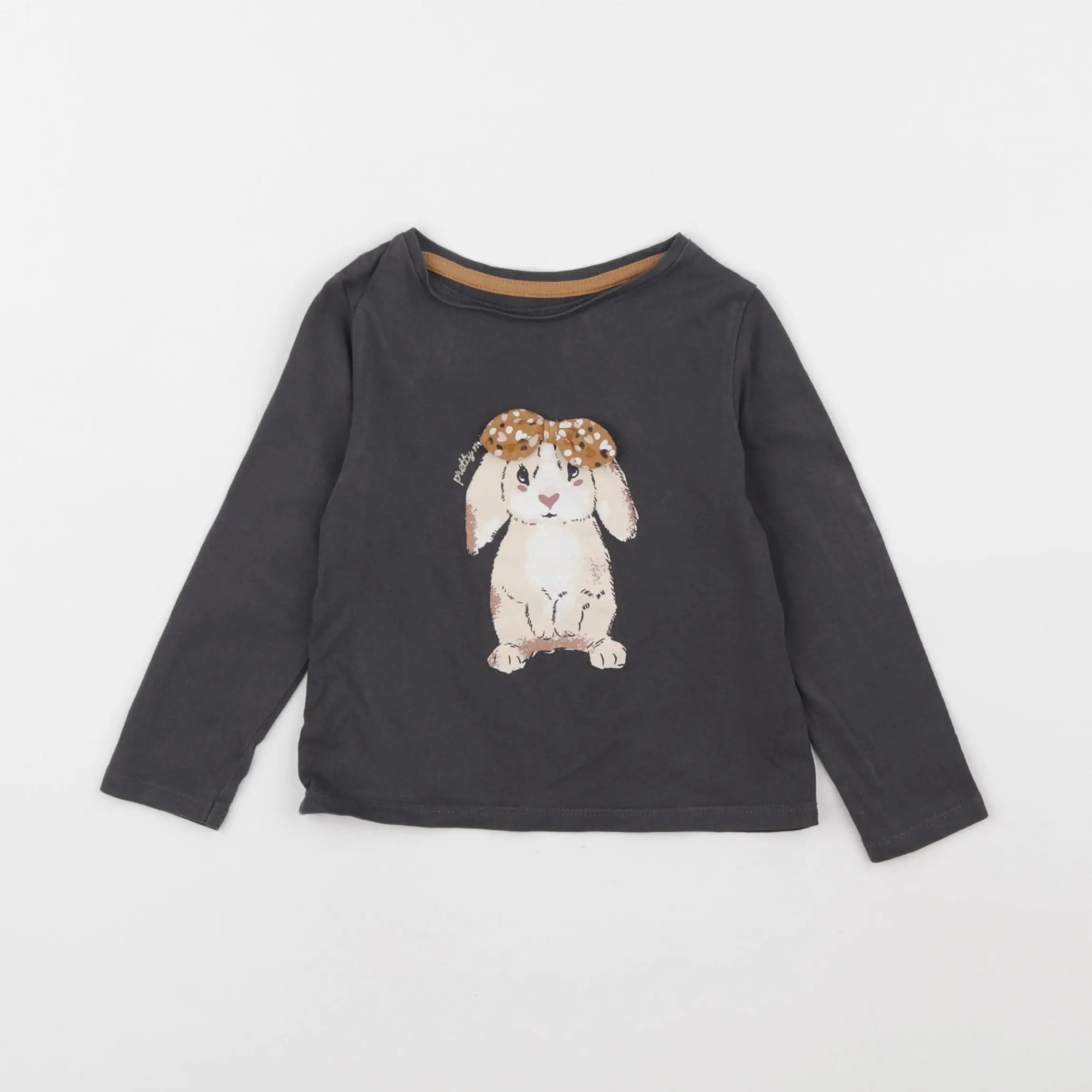 Vertbaudet - tee-shirt gris - 2 ans