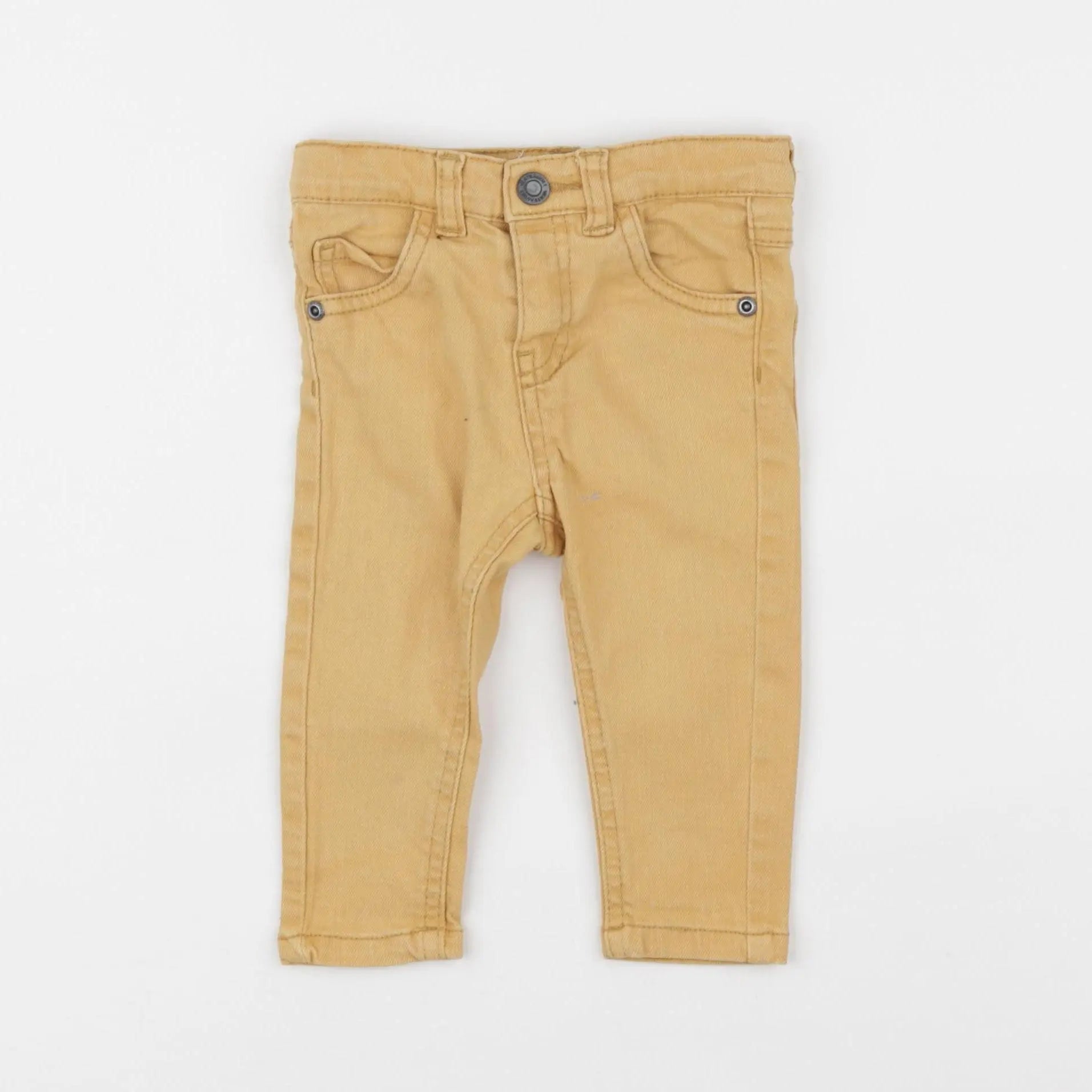 Vertbaudet - jean jaune - 9 mois