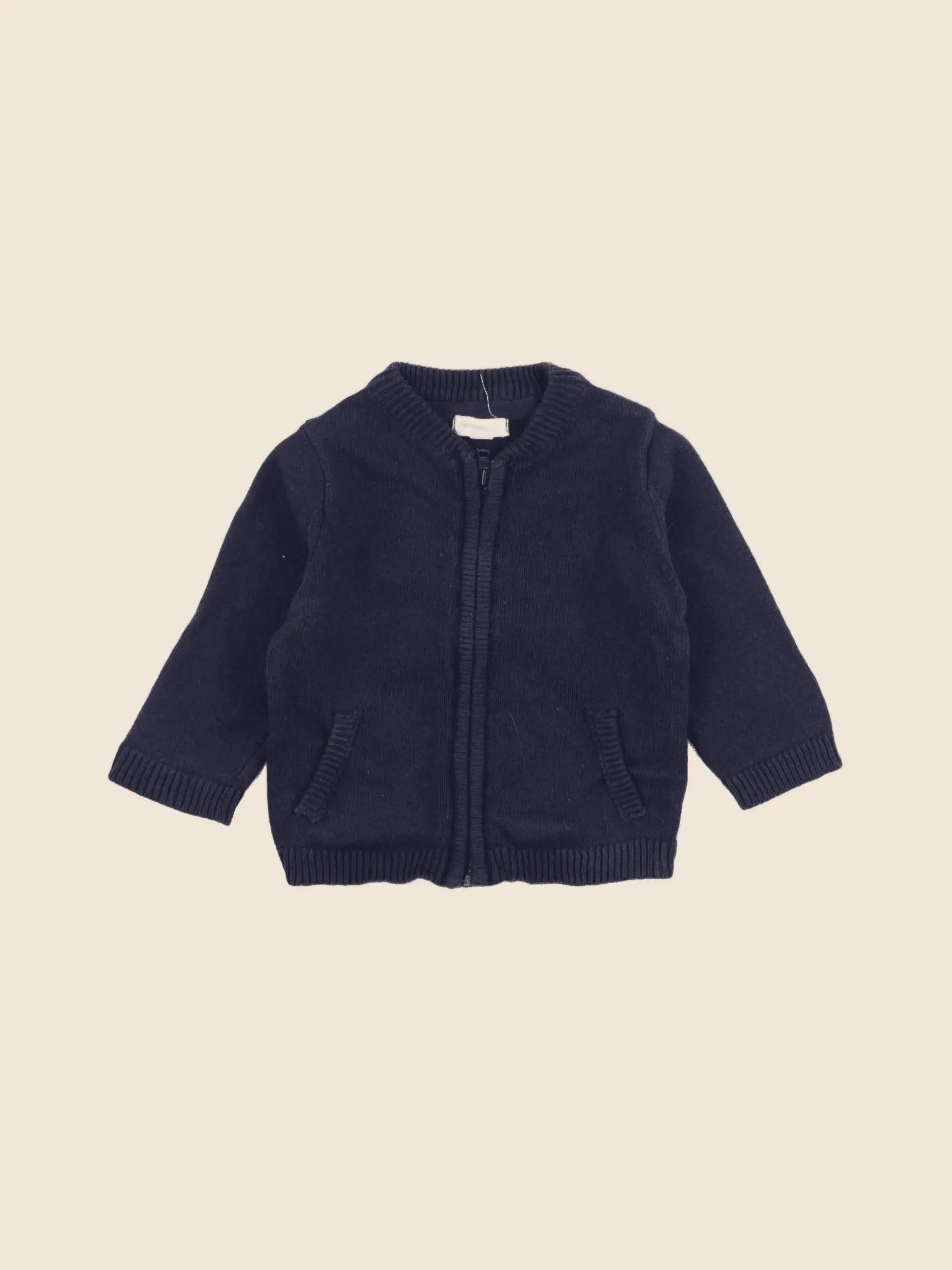 Vertbaudet - gilet bleu - 6 mois