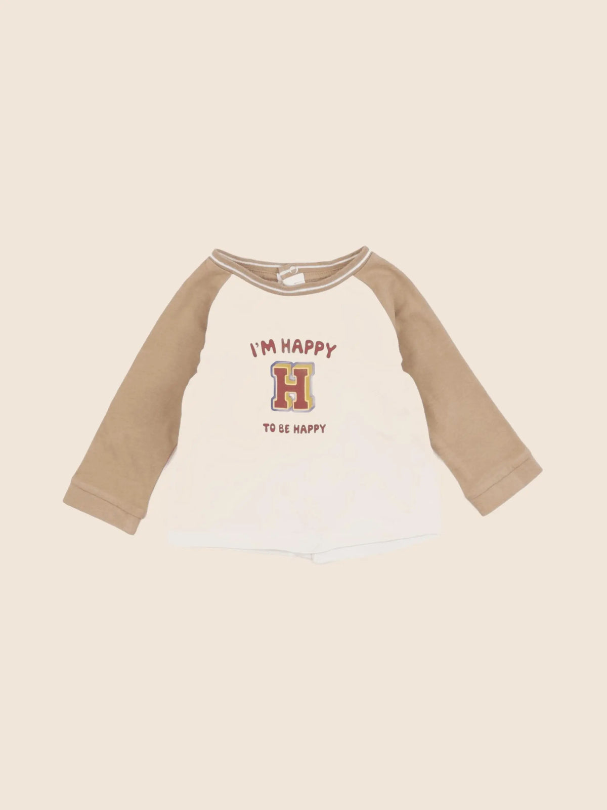 Vertbaudet - tee-shirt marron - 6 mois