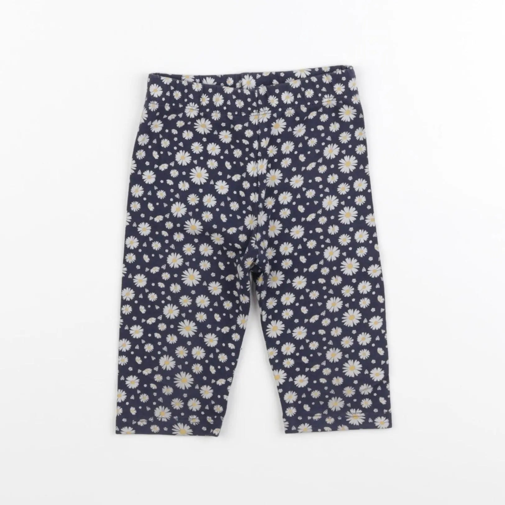 Vertbaudet - legging bleu, blanc - 2 ans