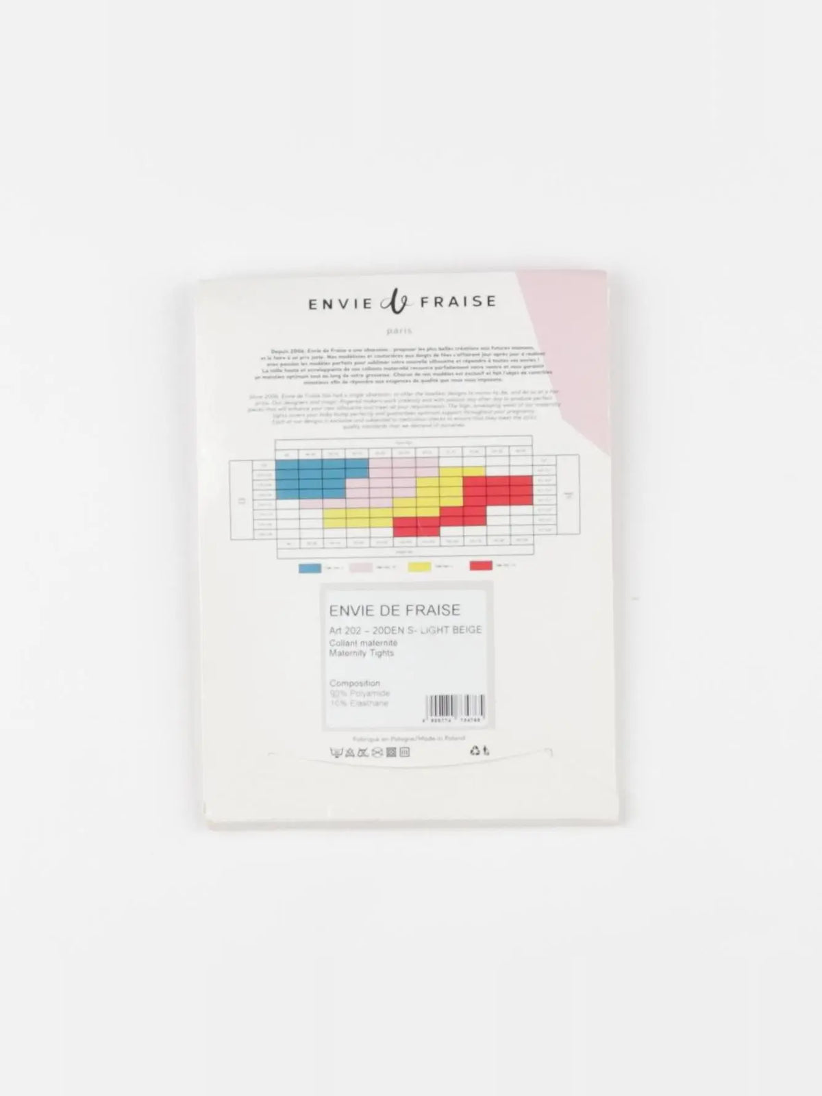 Envie de fraise - collants grossesse beige - s