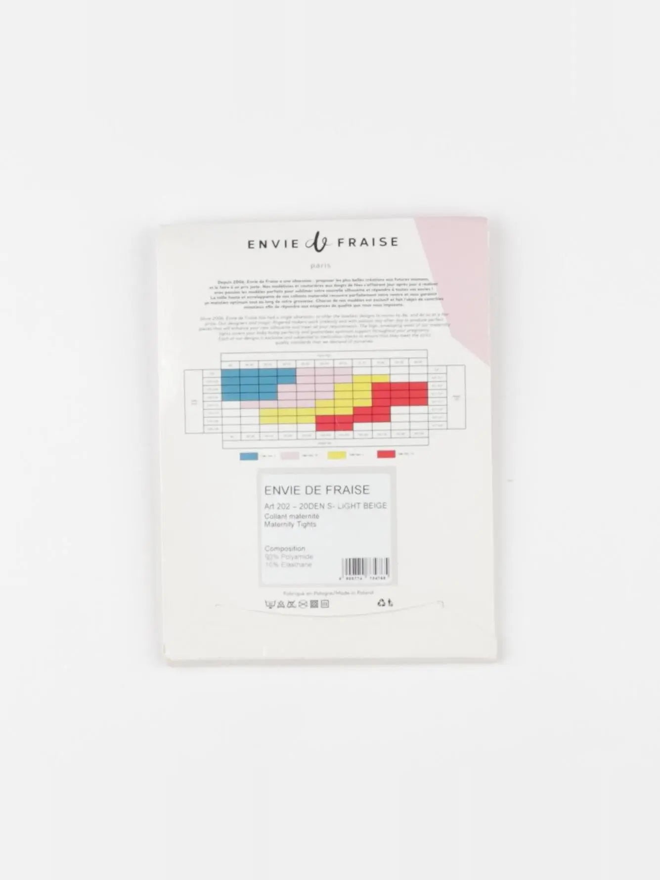 Envie de fraise - collants grossesse beige - s