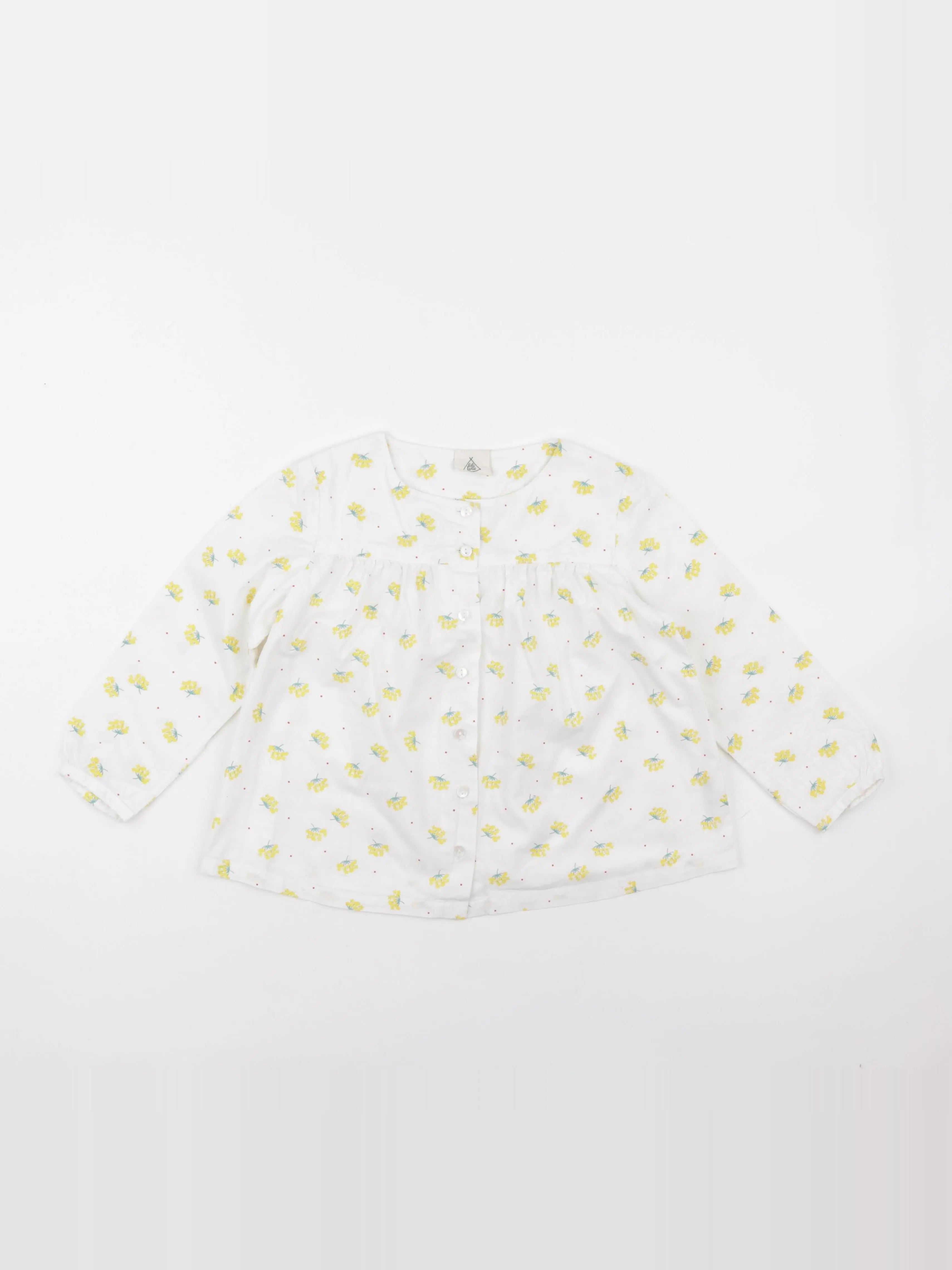 Lililotte - blouse blanc, jaune - 6 ans