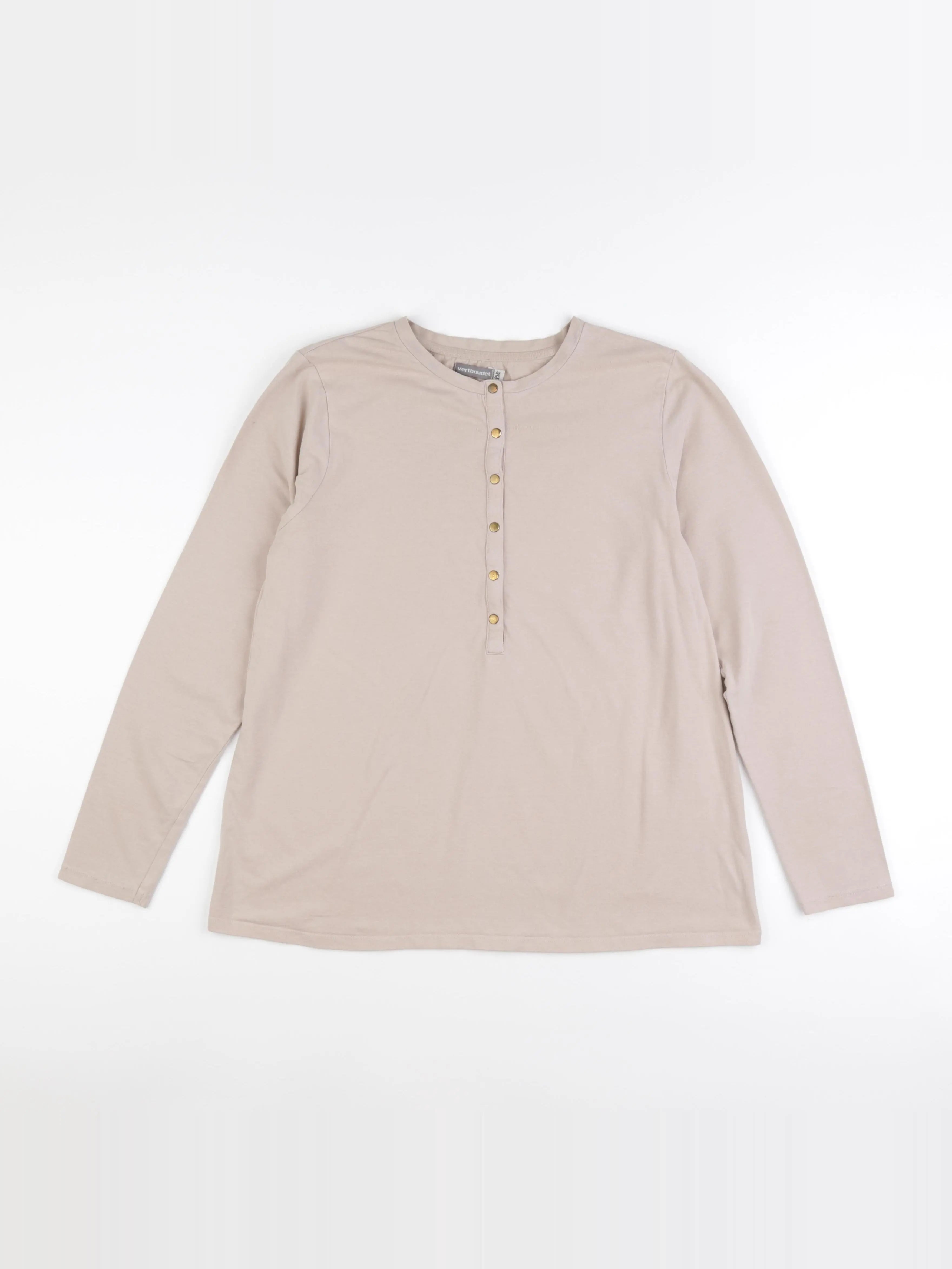 Vertbaudet - tee-shirt grossesse beige - 42 à 44