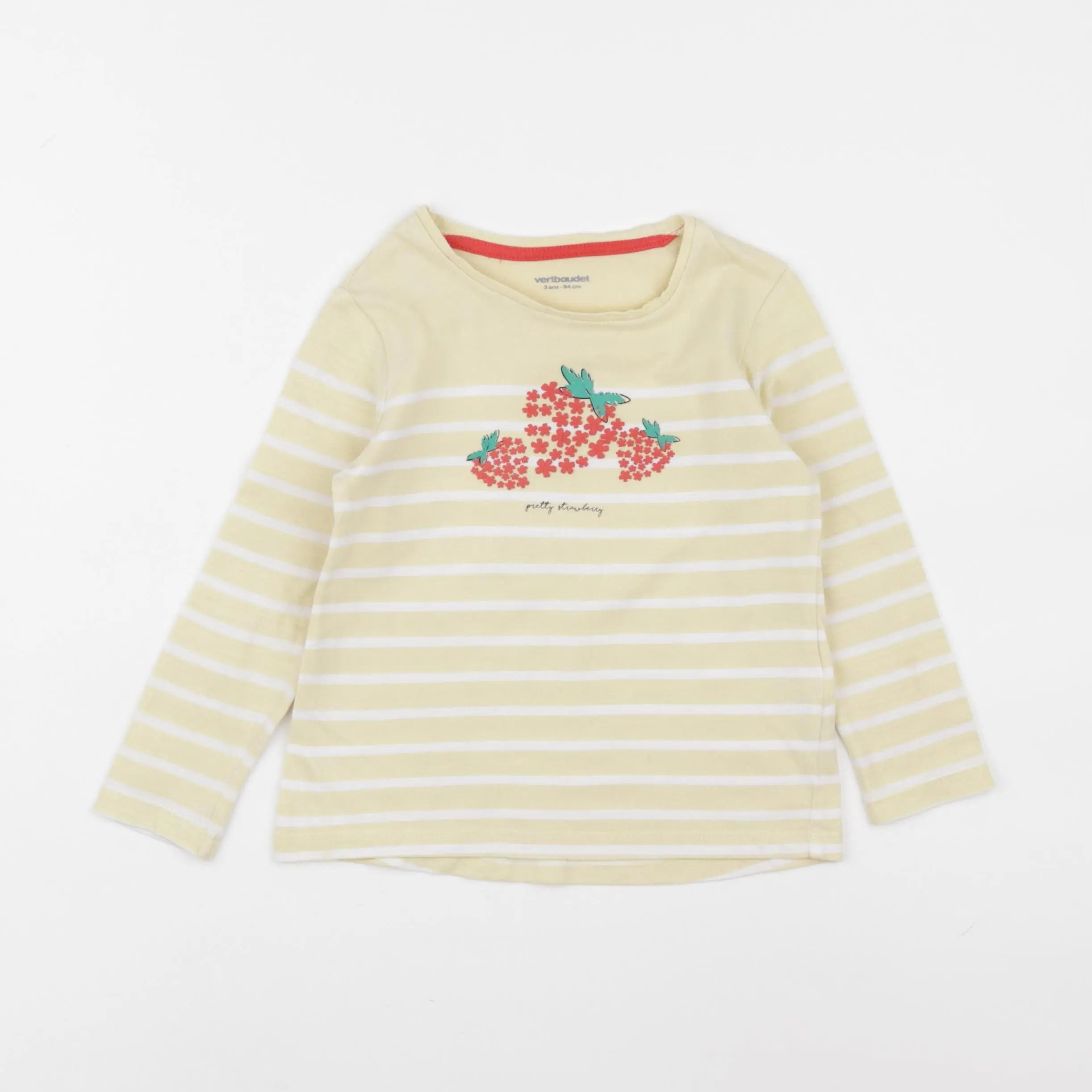 Vertbaudet - tee-shirt jaune - 3 ans