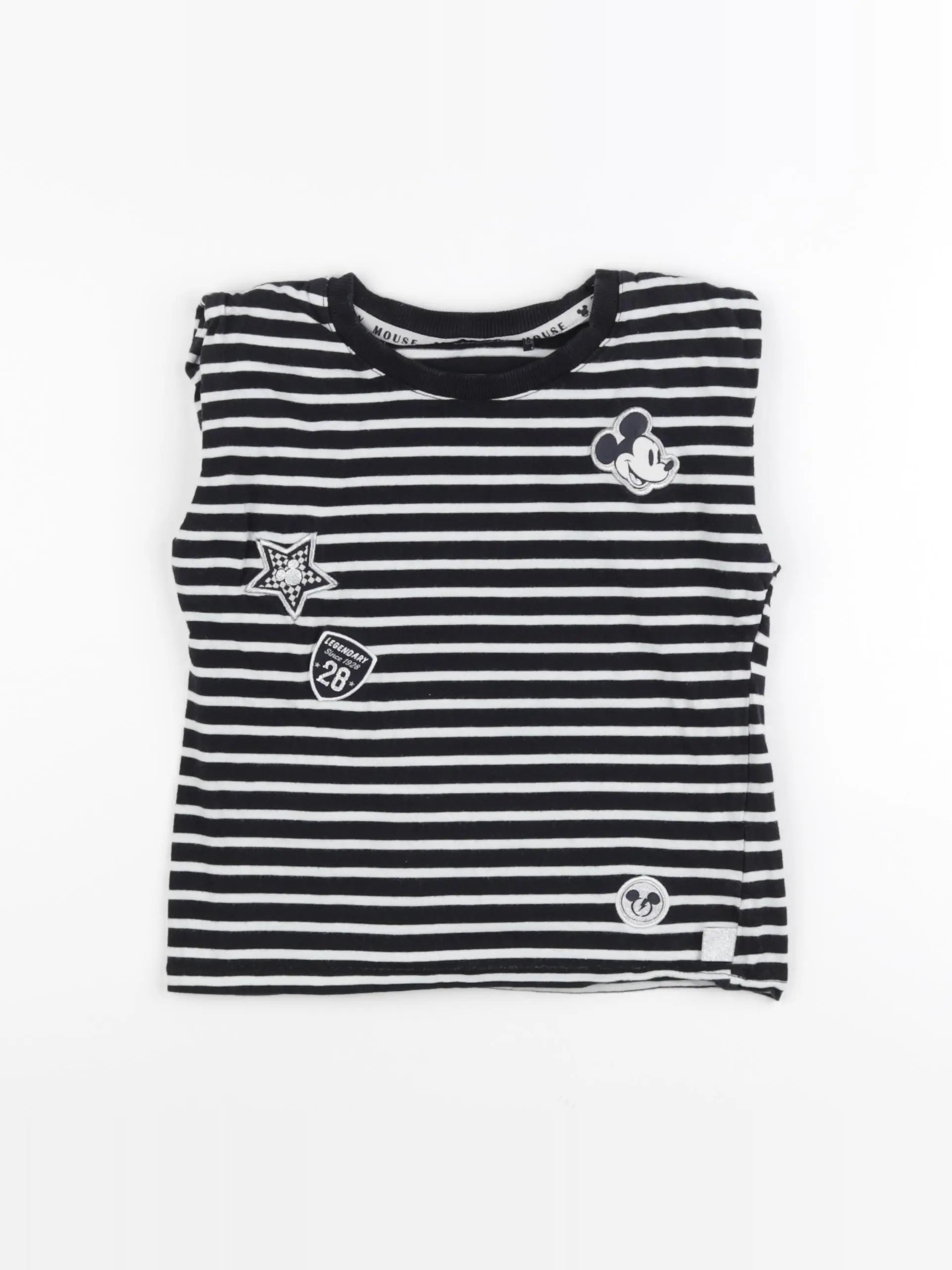 IKKS - tee-shirt blanc, noir - 8 ans