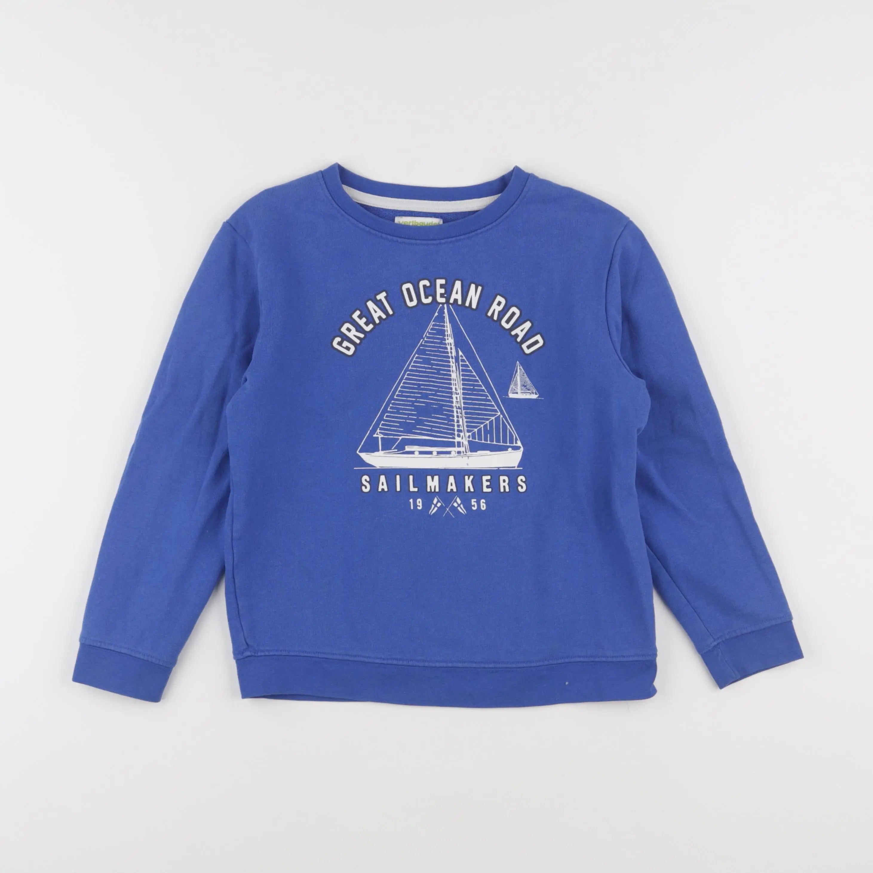 Vertbaudet - sweat bleu - 8 ans