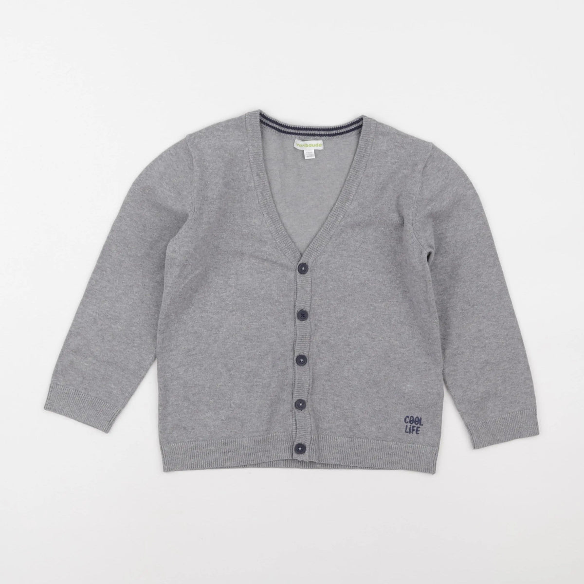 Vertbaudet - gilet gris - 6 ans