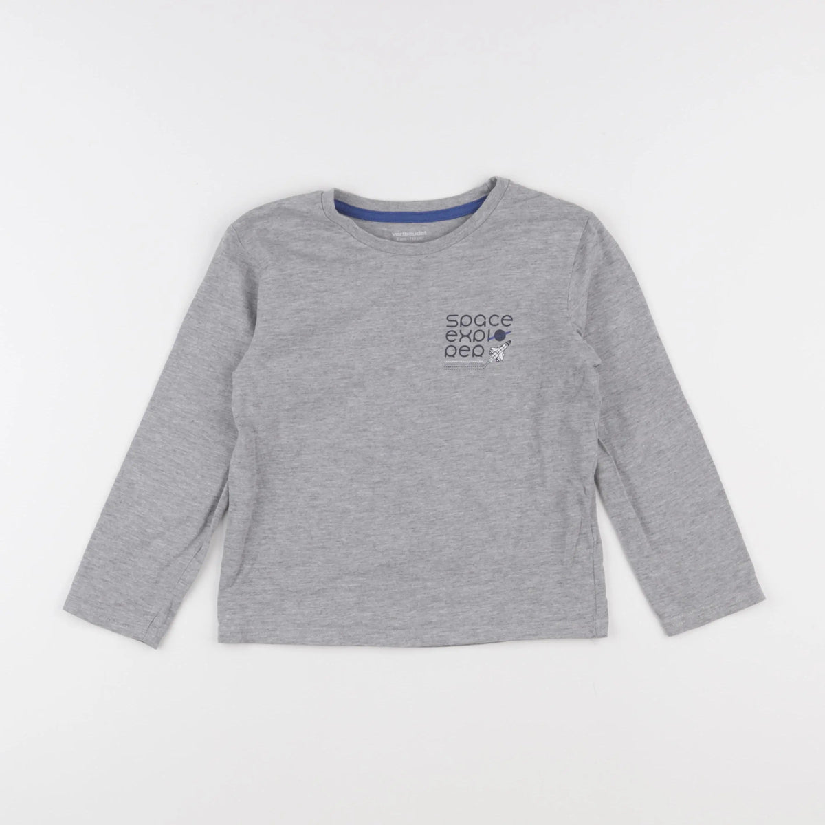Vertbaudet - tee-shirt gris - 6 ans