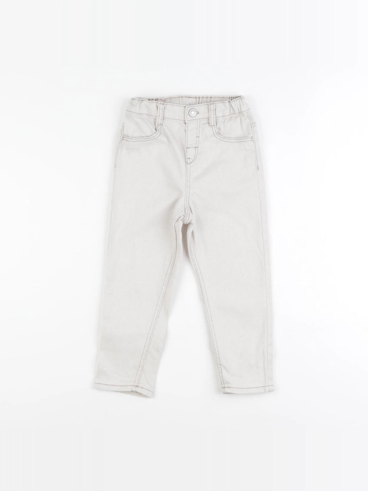 H&M - jean blanc - 18/24 mois