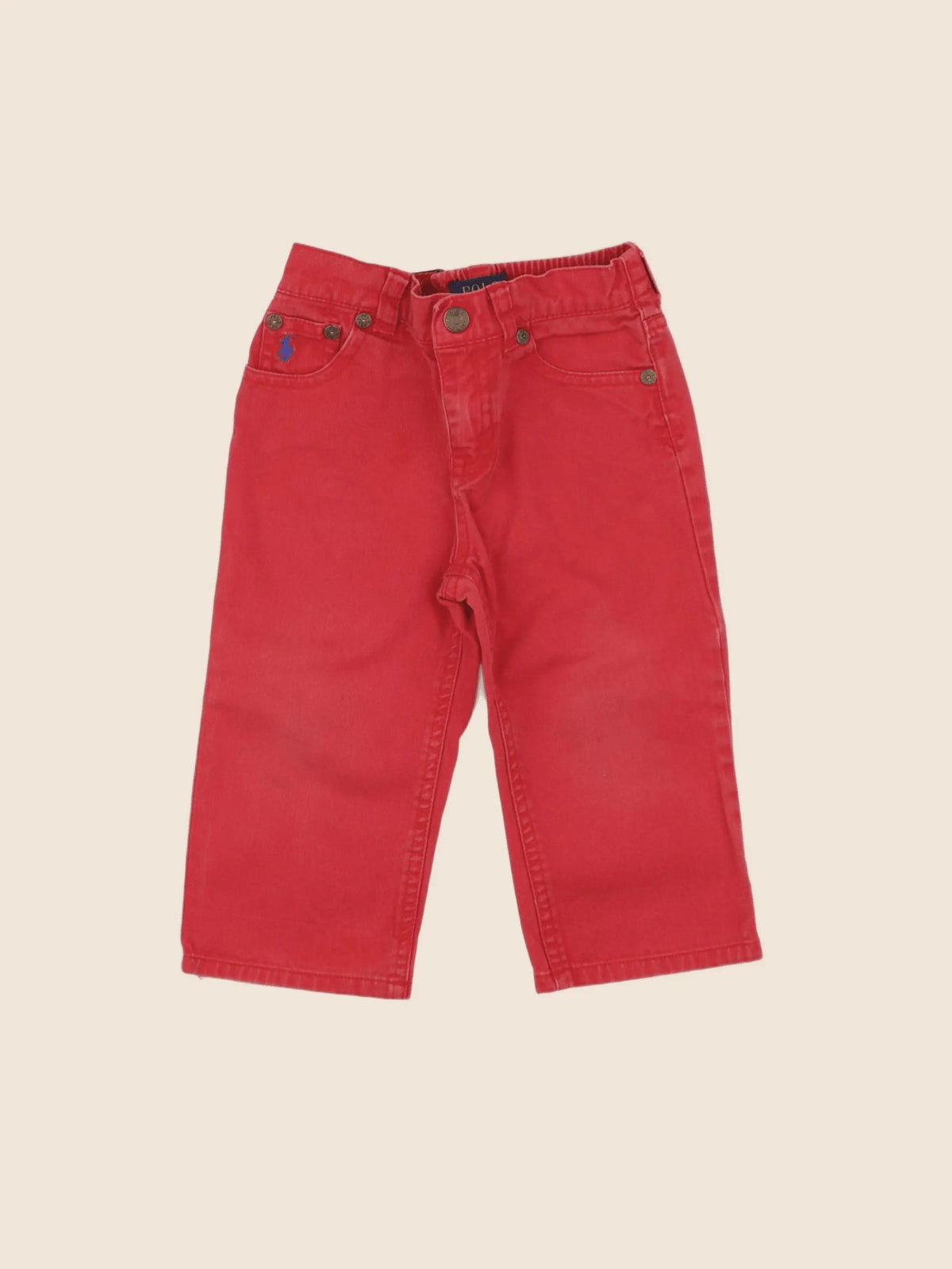 Ralph Lauren - jean rouge - 18 mois