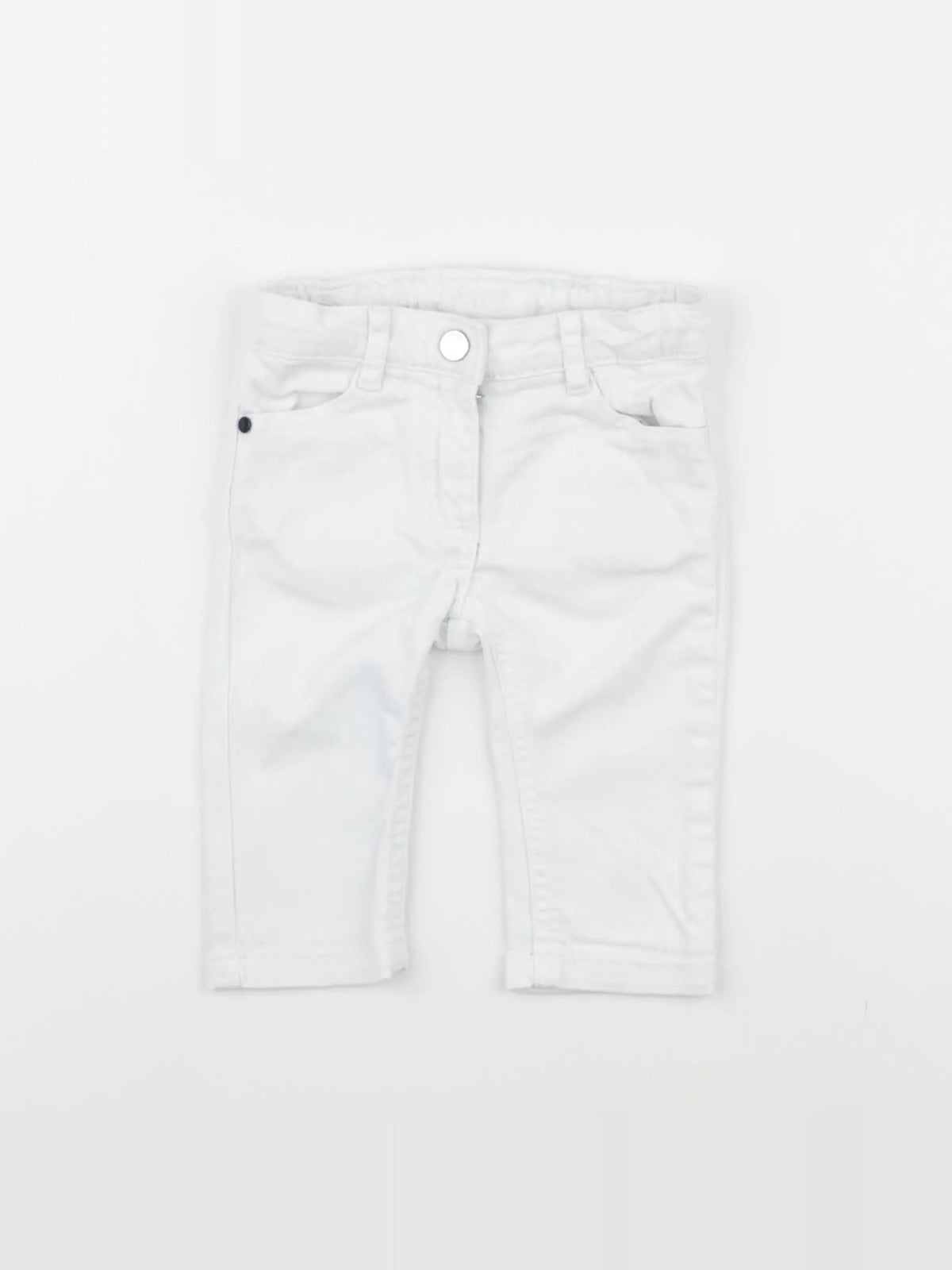 Jacadi - jean blanc - 6 mois