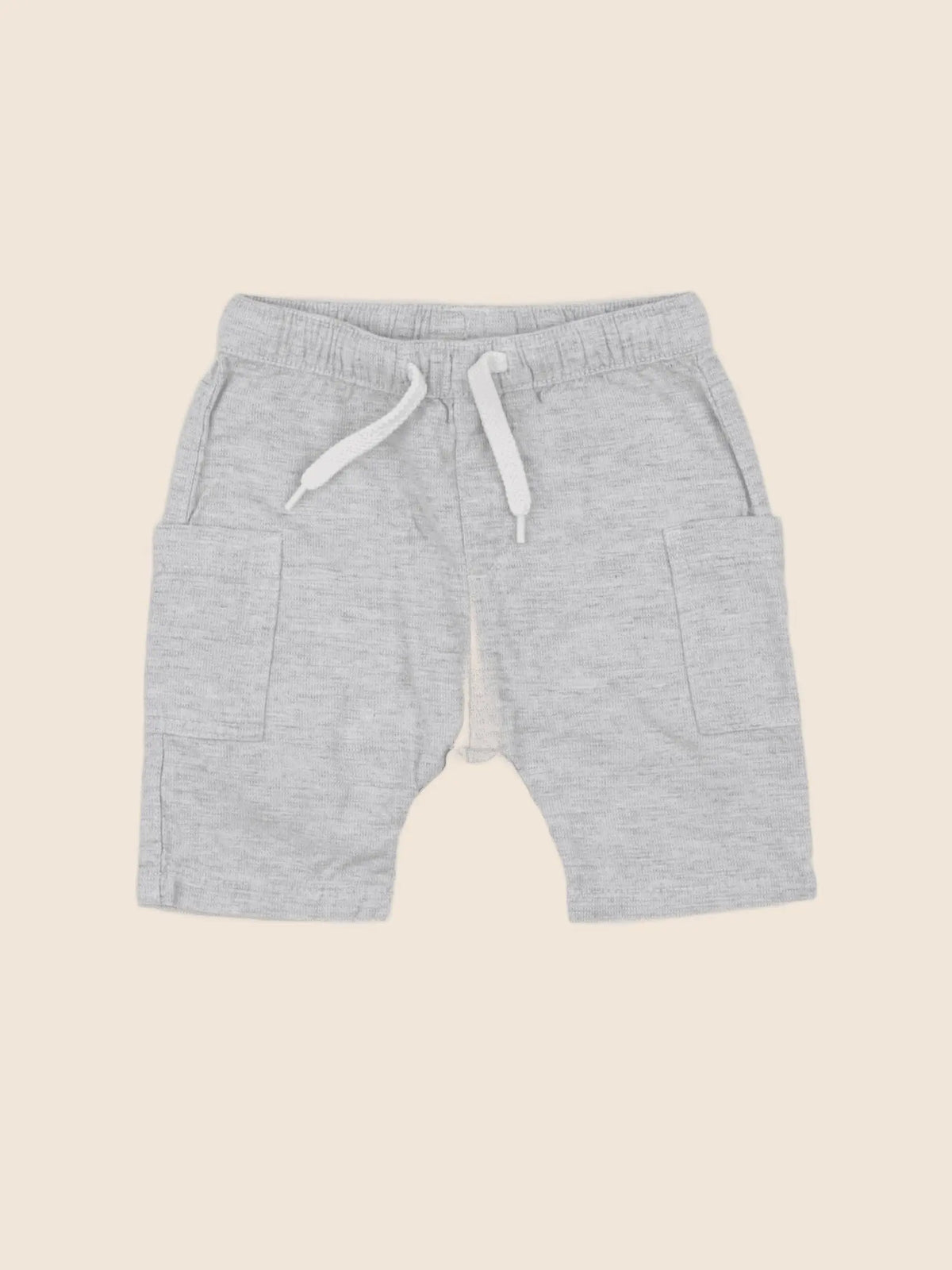 H&M - short gris - 6/9 mois