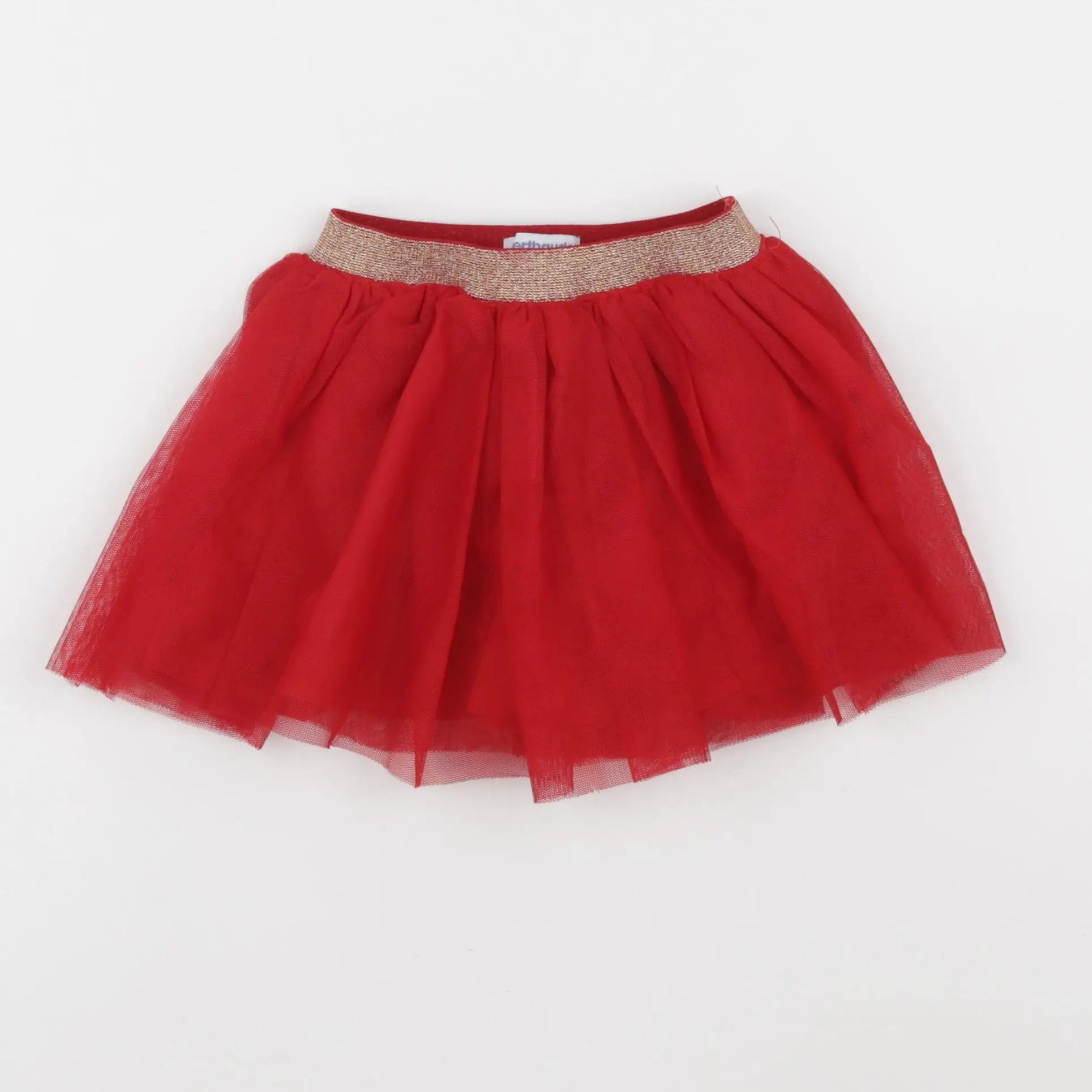 Vertbaudet - jupe rouge - 24 mois