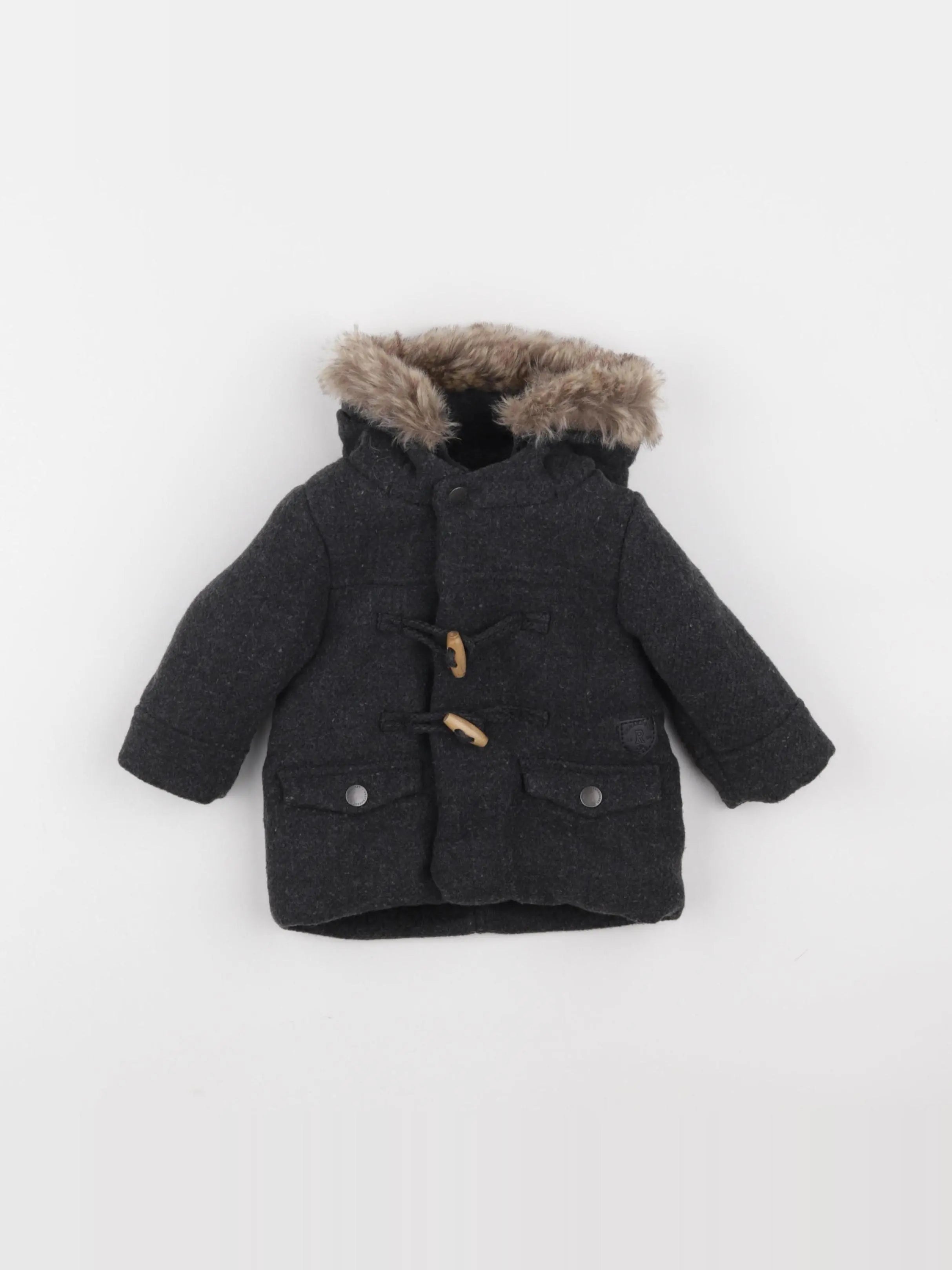 Vertbaudet - manteau gris - 3 mois