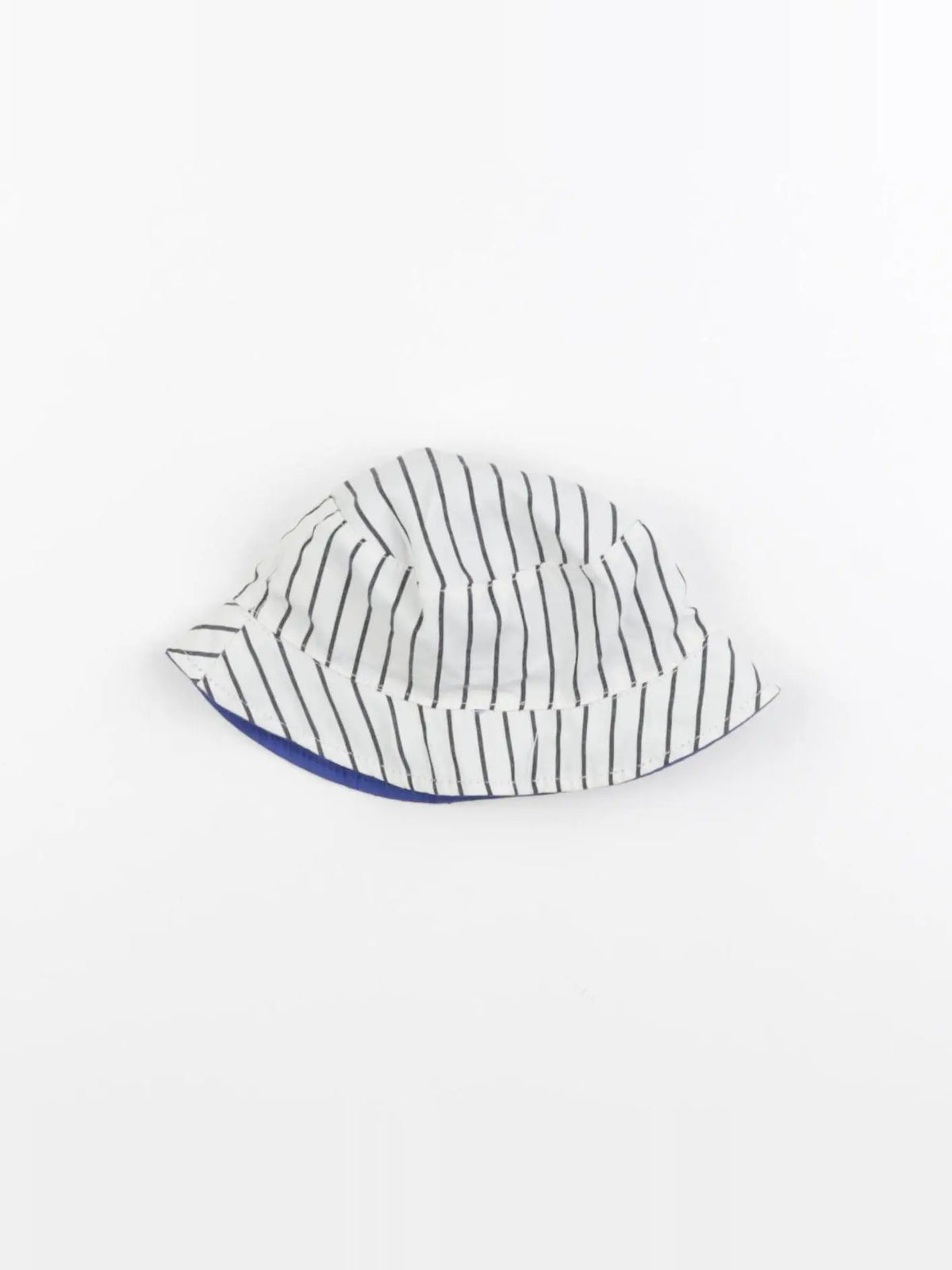 Vertbaudet - chapeau réversible bleu - 3/6 mois
