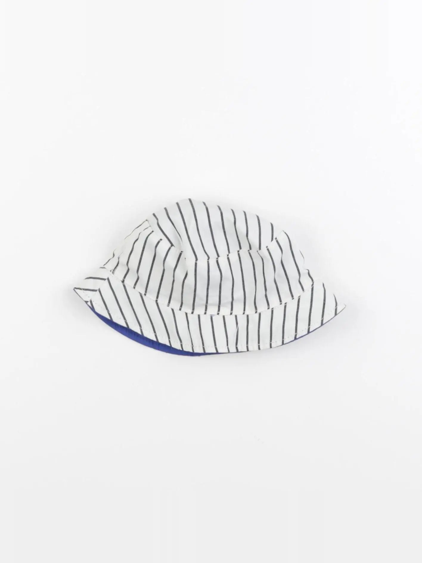 Vertbaudet - chapeau réversible bleu - 3/6 mois