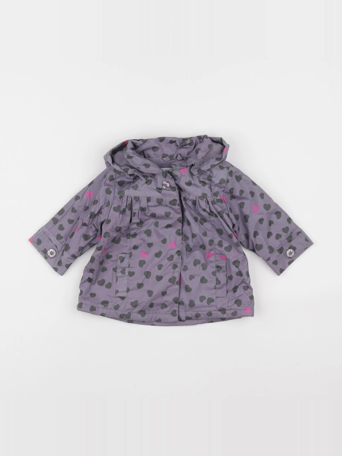 Vertbaudet - imperméable violet - 6 mois