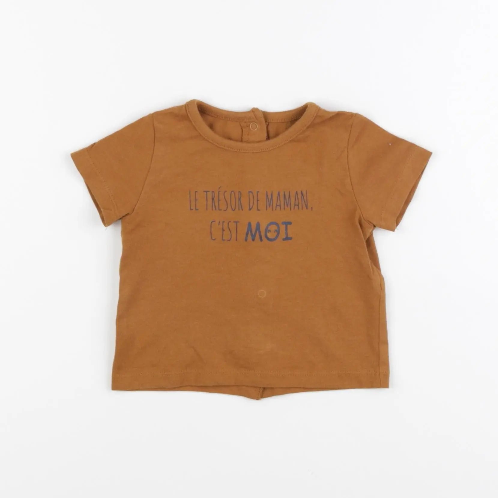 Vertbaudet - tee-shirt marron - 3 mois