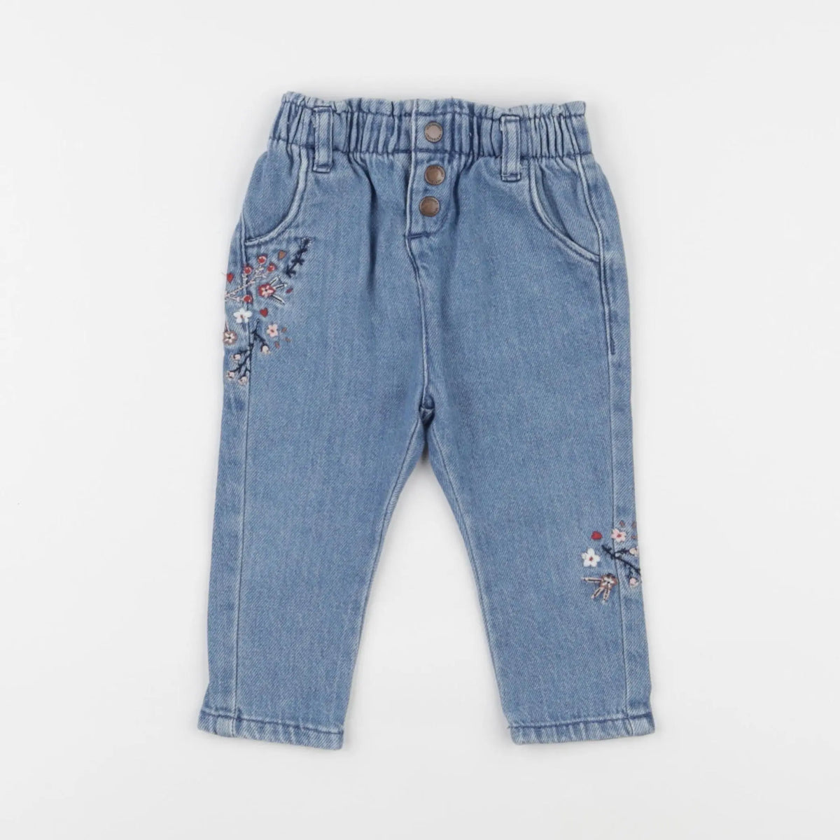 Vertbaudet - jean bleu - 12 mois