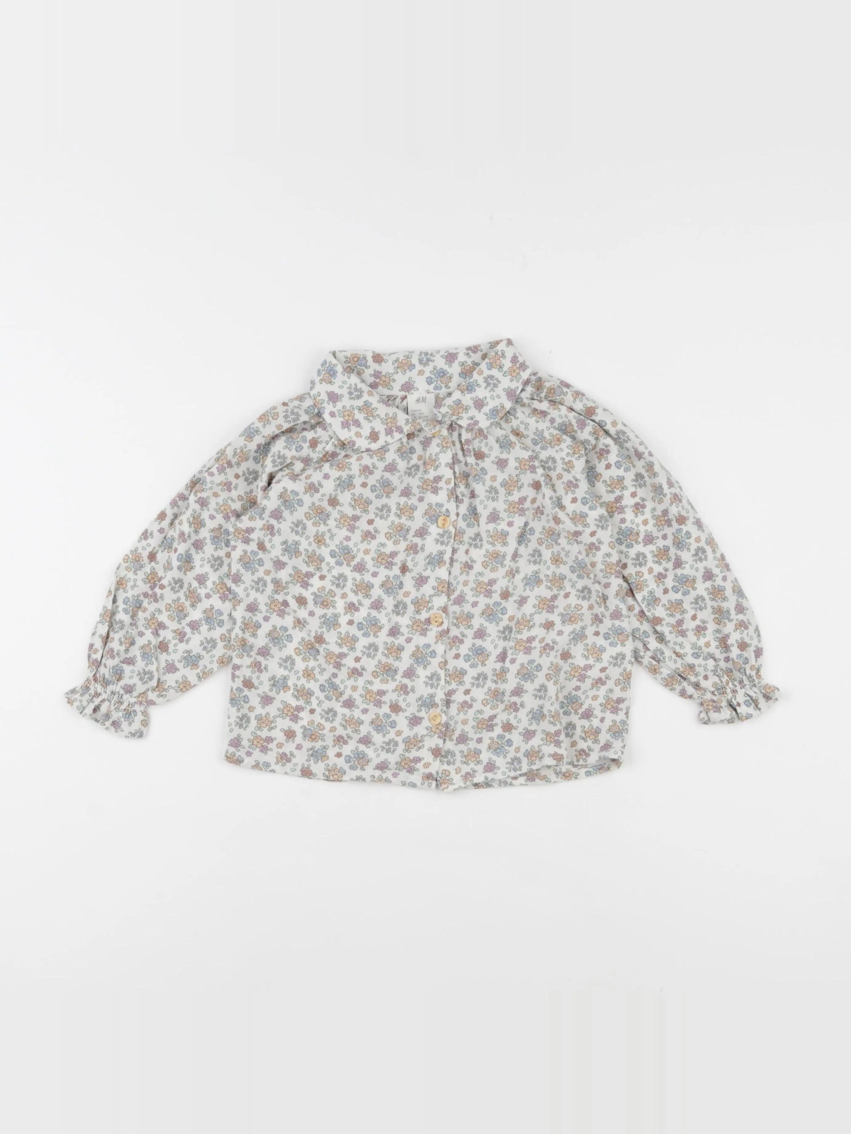 H&M - blouse rose - 18 mois