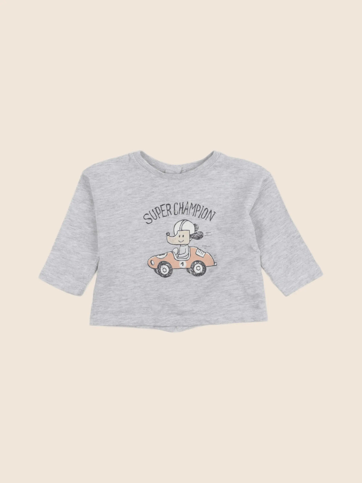 Vertbaudet - tee-shirt gris - 6 mois