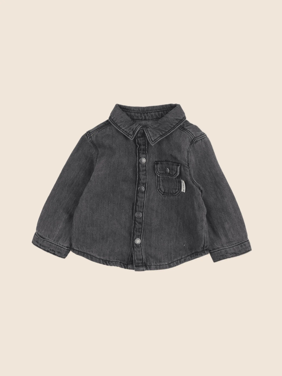 Vertbaudet - chemise noir - 9 mois