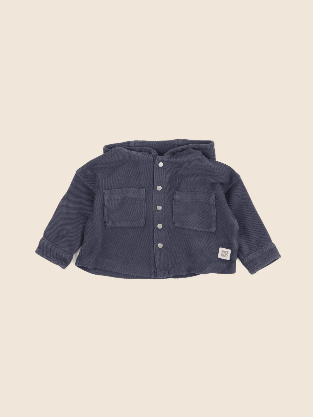 Vertbaudet - chemise gris - 9 mois