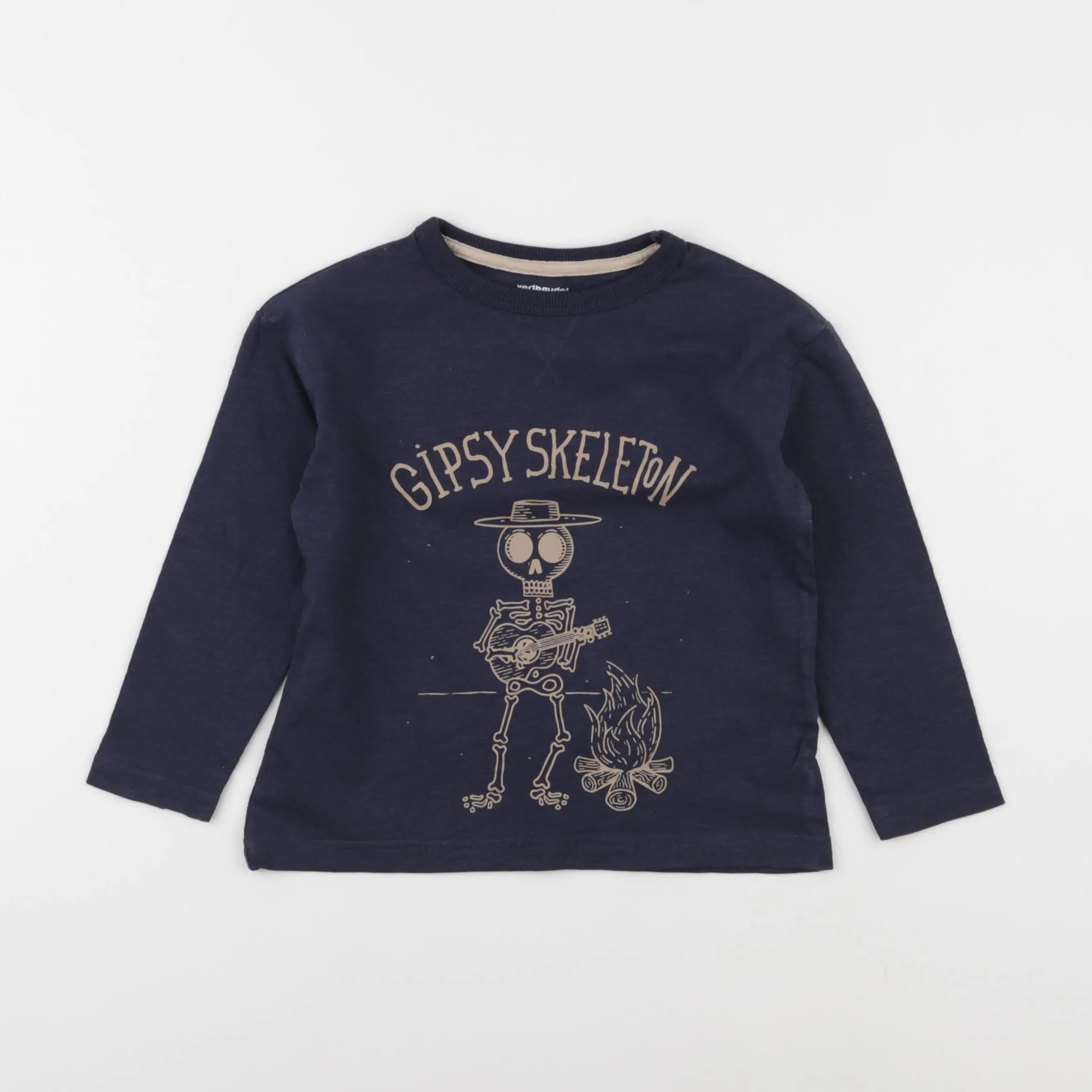 Vertbaudet - tee-shirt bleu - 5 ans