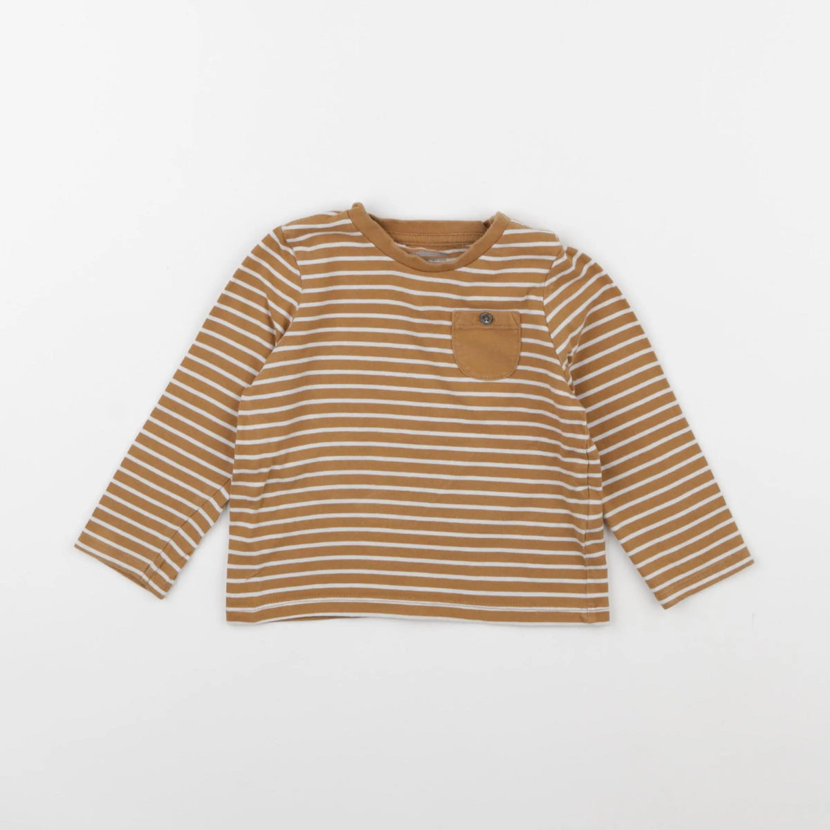 Vertbaudet - tee-shirt marron - 18 mois