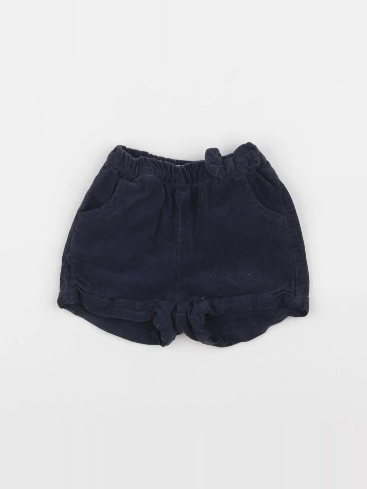 Vertbaudet - short doublé bleu - 3 mois