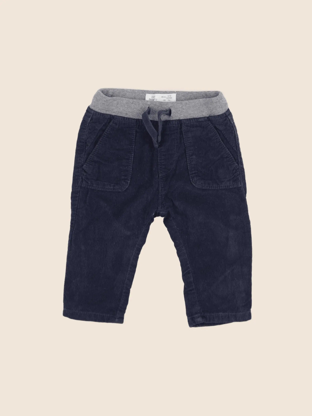 Zara - pantalon bleu - 6/9 mois