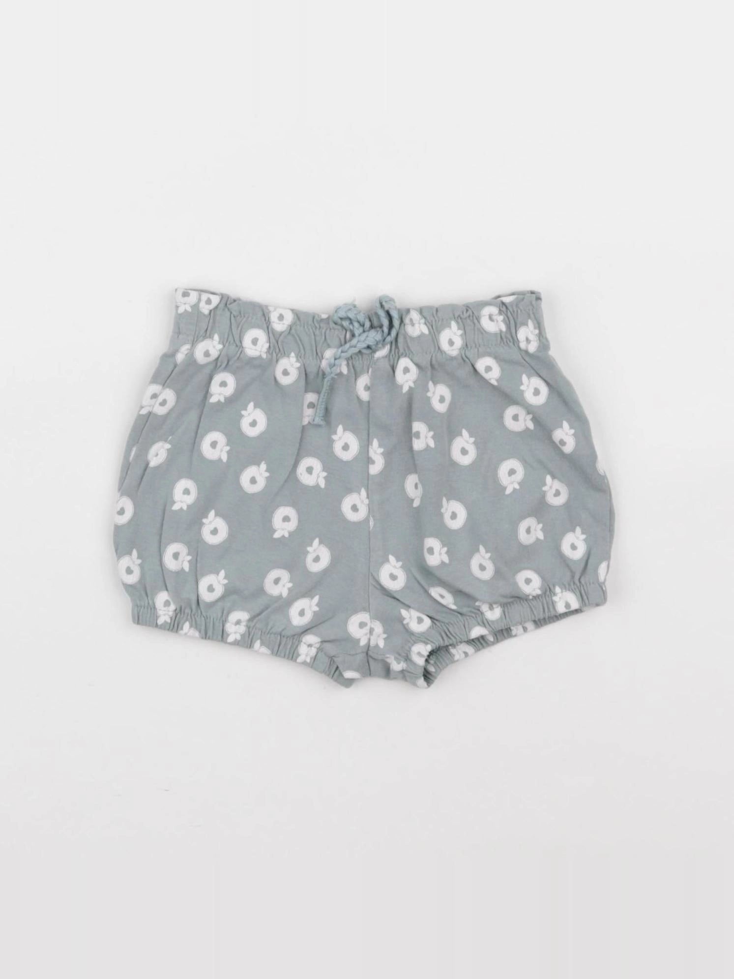 Vertbaudet - bloomer vert, blanc - 6 mois