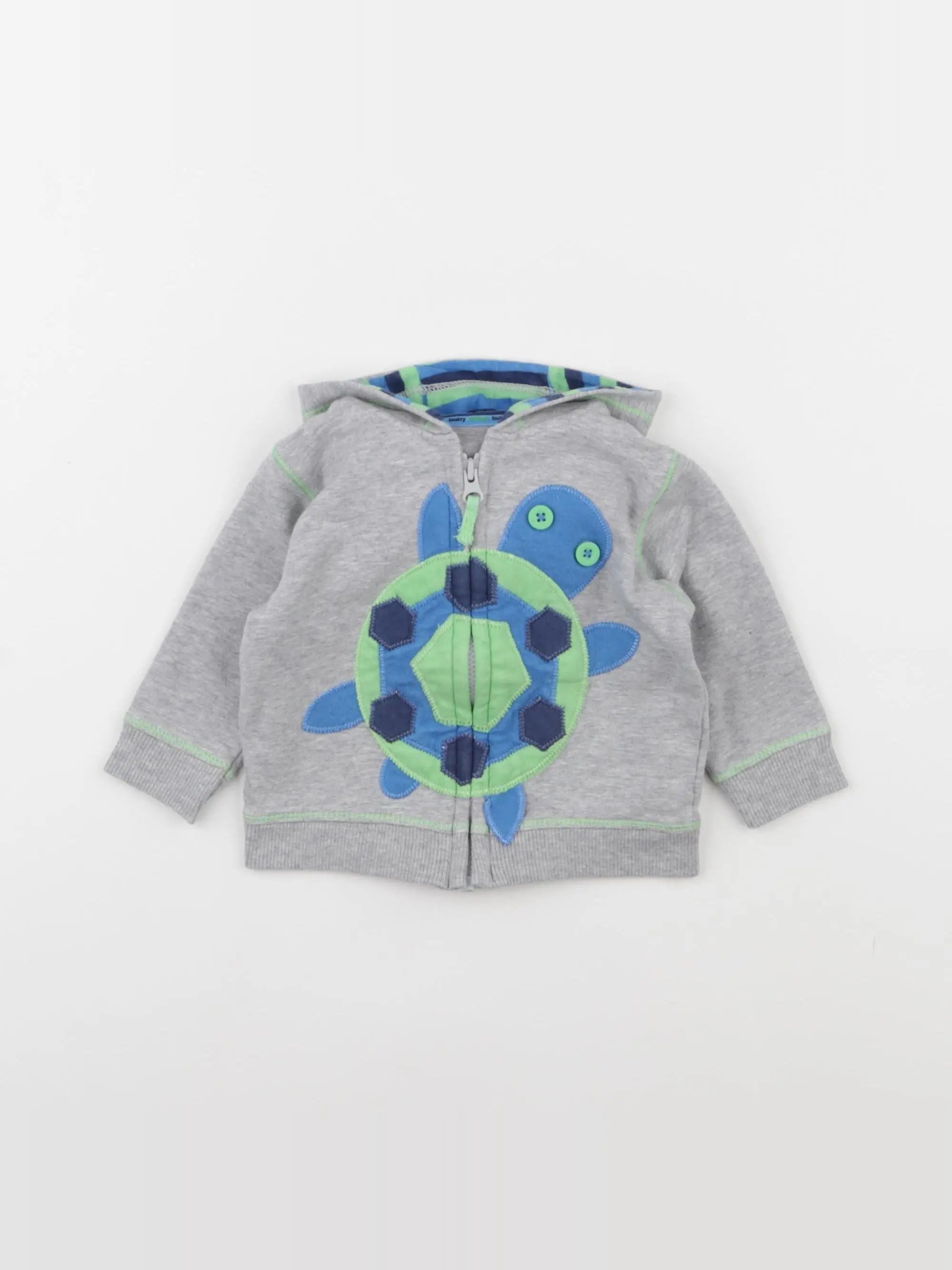 Marks & Spencer  - sweat gris - 3/6 mois