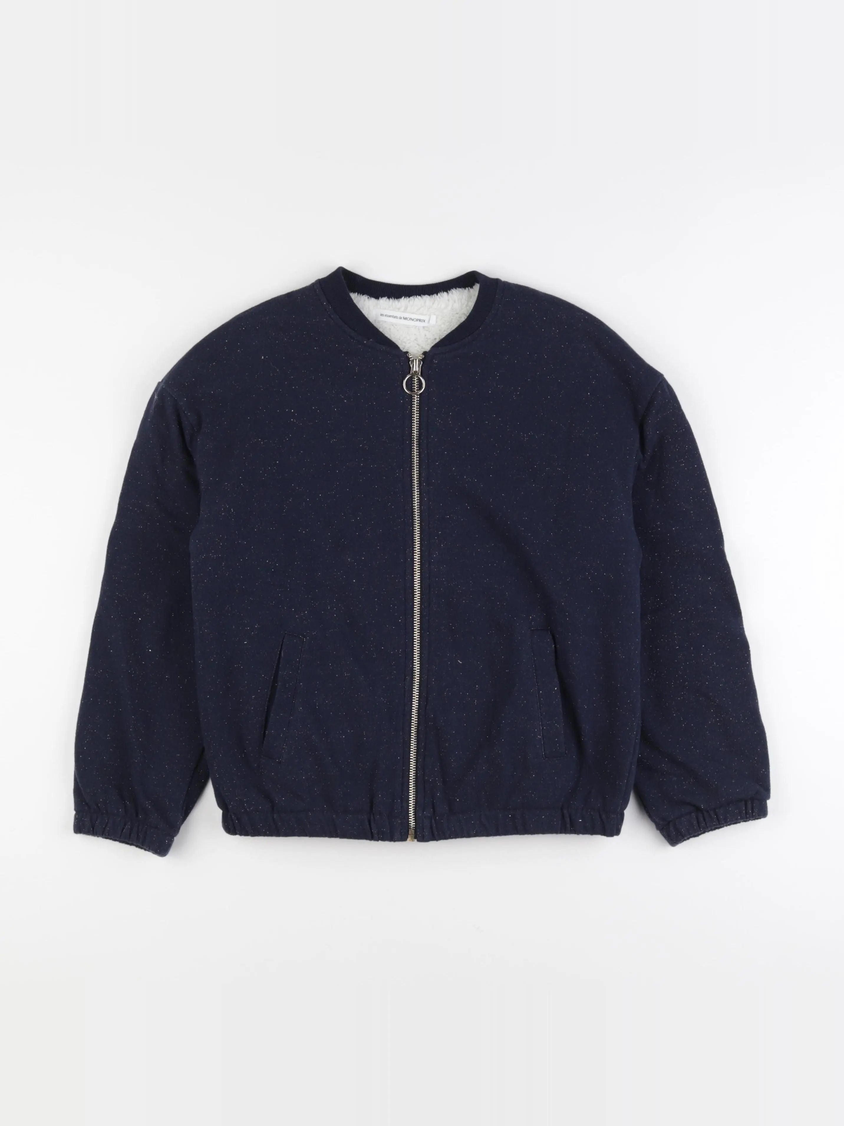 Monoprix - veste doublé bleu - 12 ans