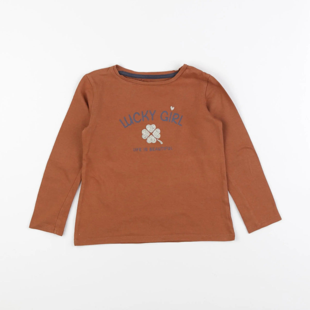 Vertbaudet - tee-shirt marron - 3 ans