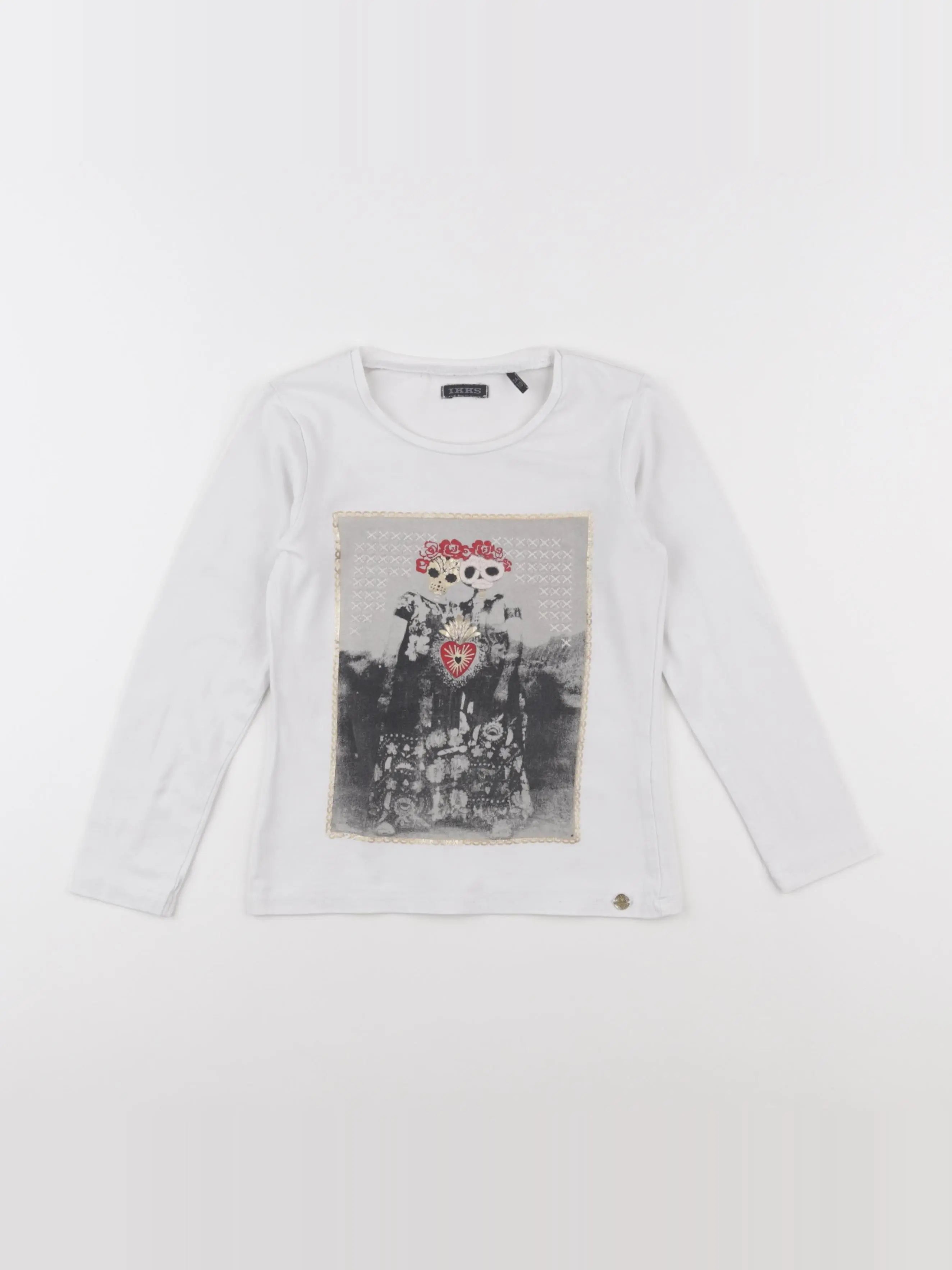 IKKS - tee-shirt blanc - 5 ans