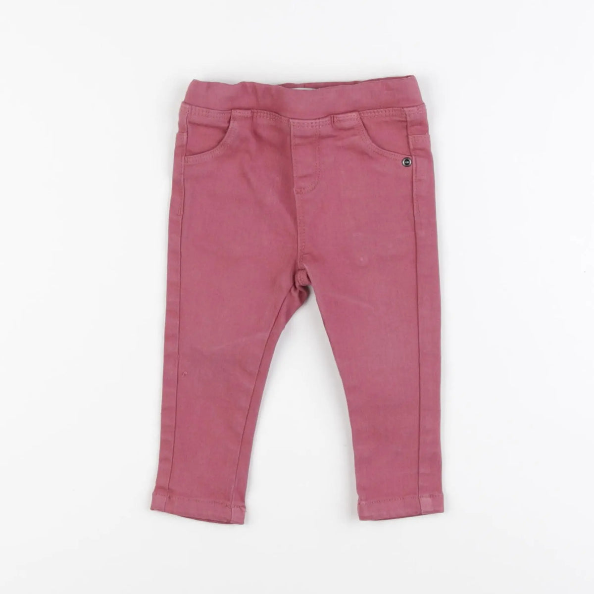 Vertbaudet - jegging rose - 12 mois