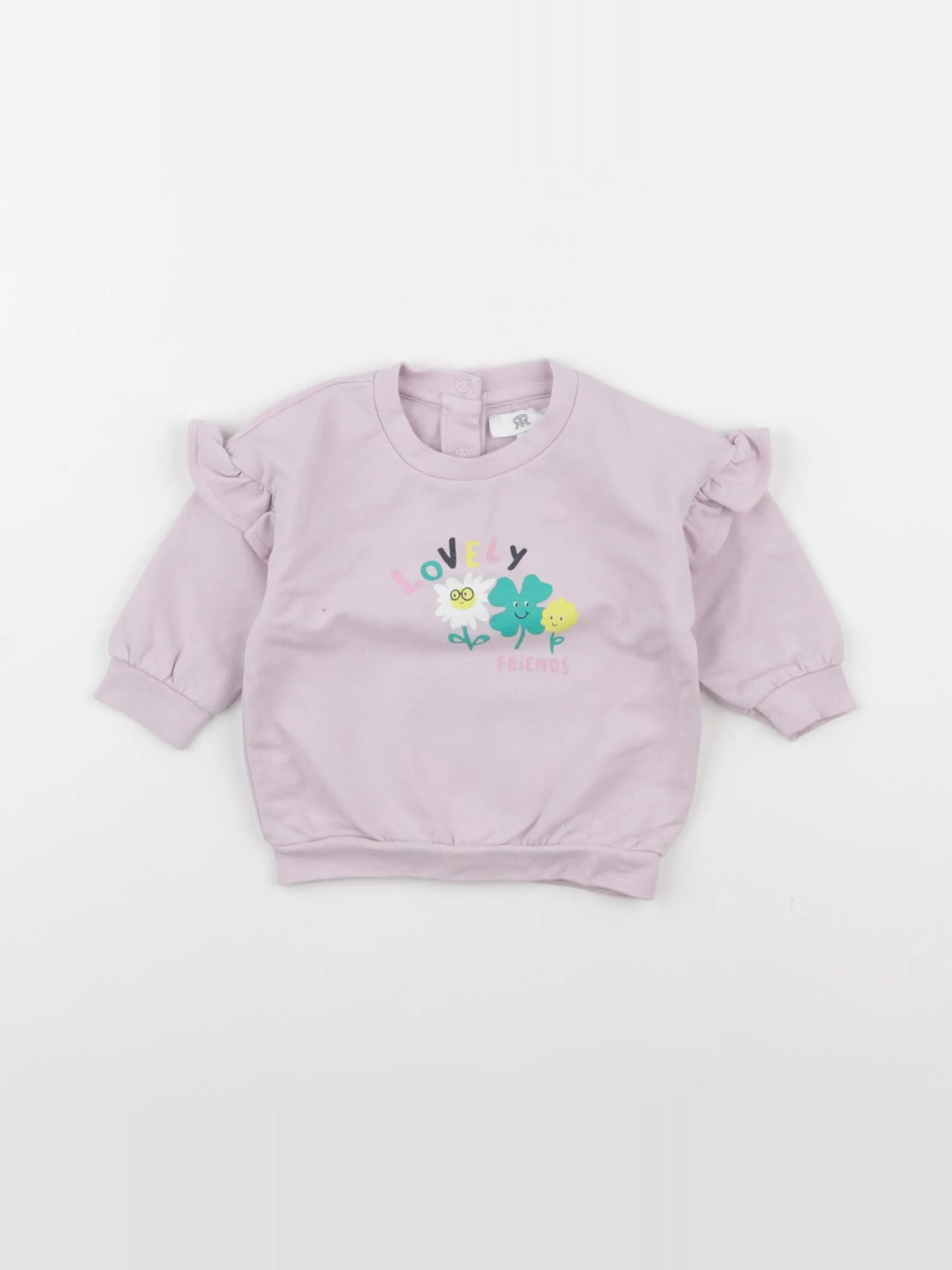 La Redoute - sweat violet - 6 mois