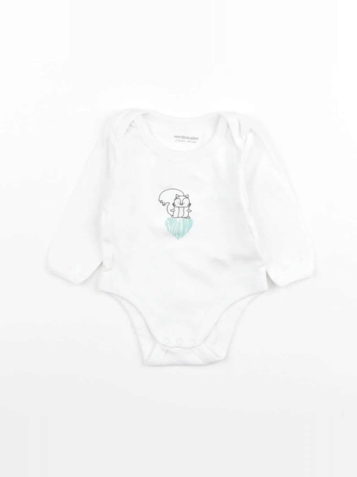 Vertbaudet - body blanc - 3 mois