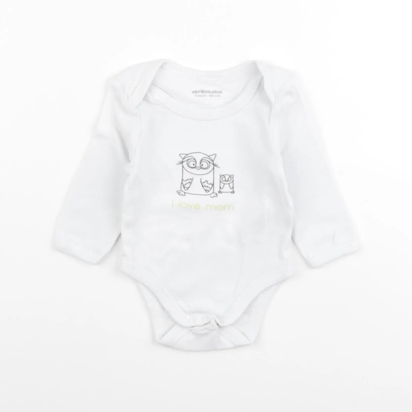 Vertbaudet - body blanc - 3 mois