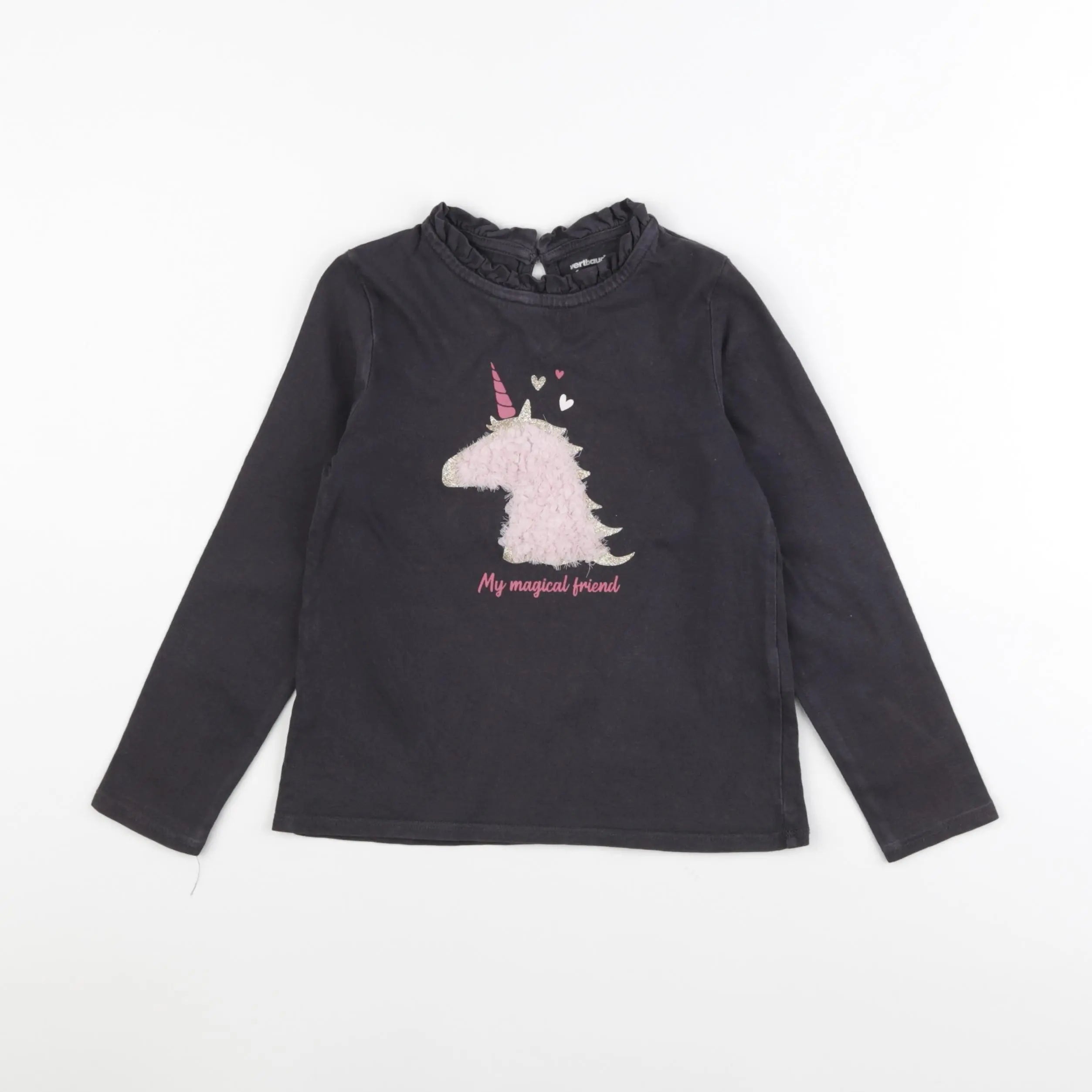 Vertbaudet - tee-shirt gris - 6 ans