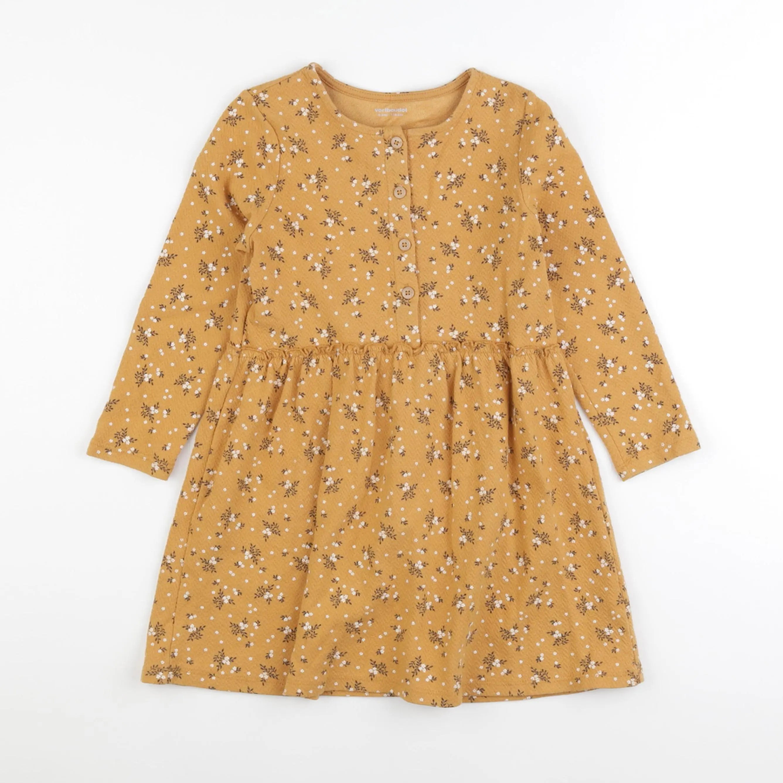 Vertbaudet - robe jaune - 6 ans