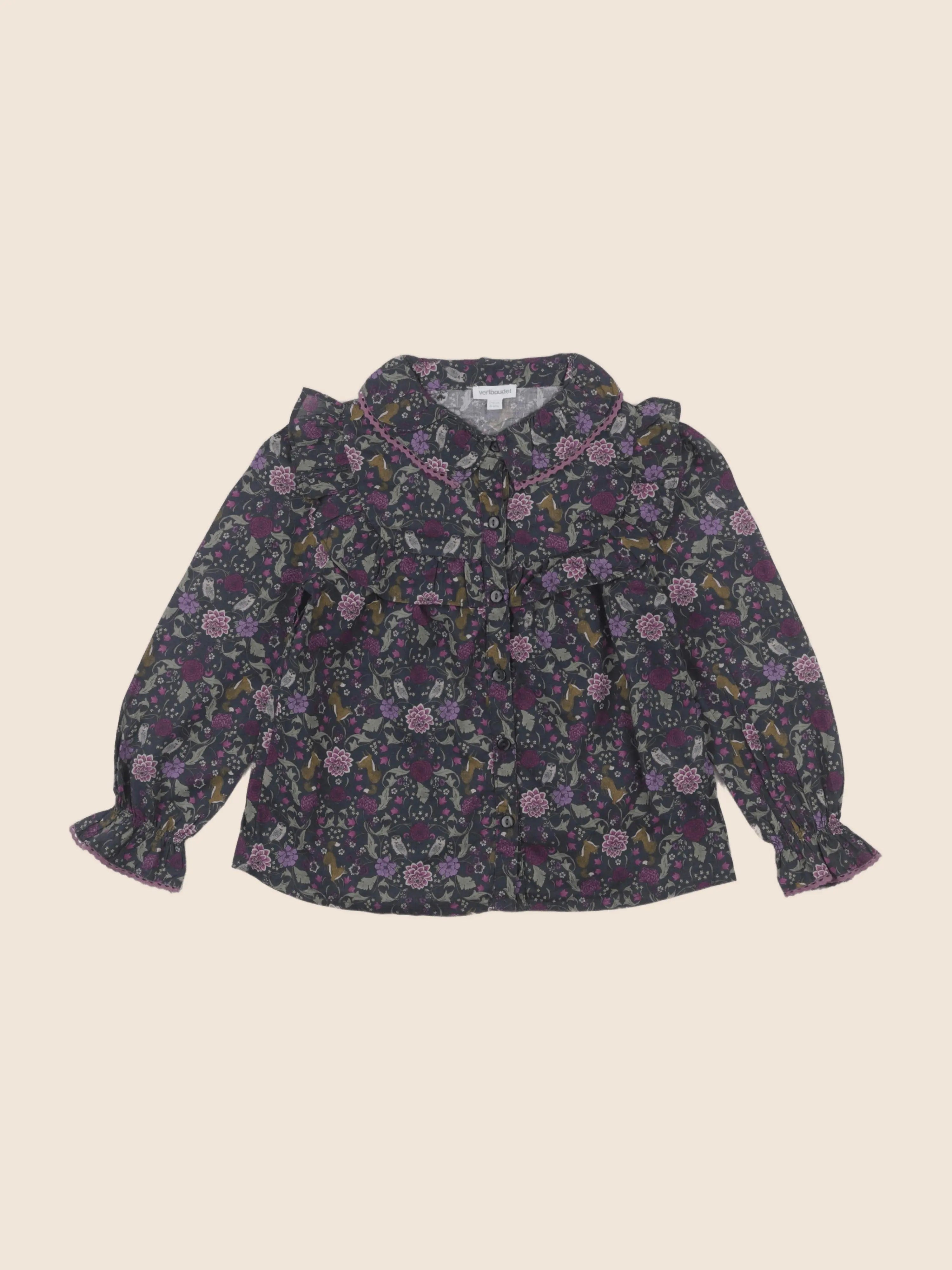 Vertbaudet - blouse vert - 6 ans