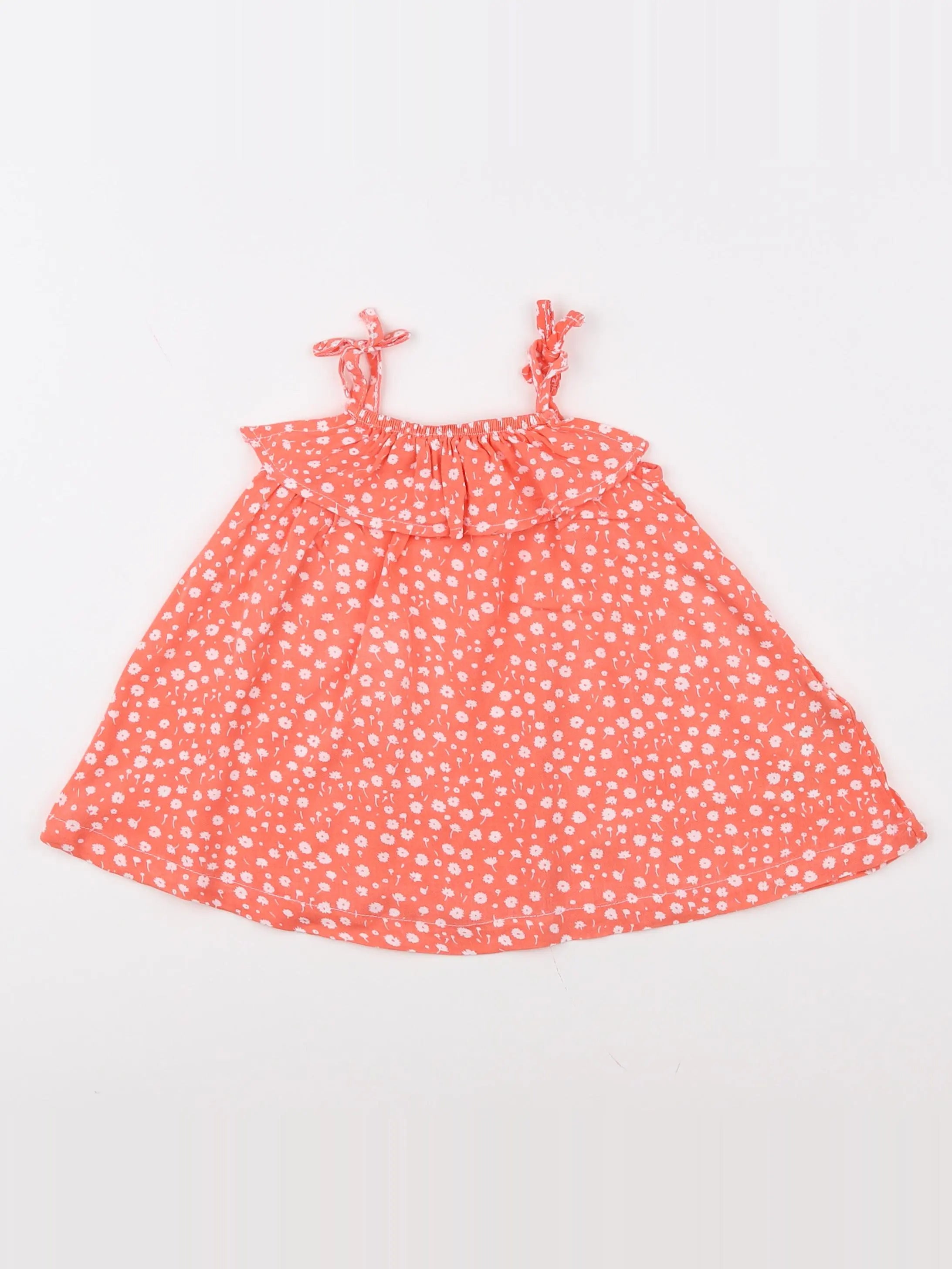 Vertbaudet - blouse blanc, rose - 6 mois