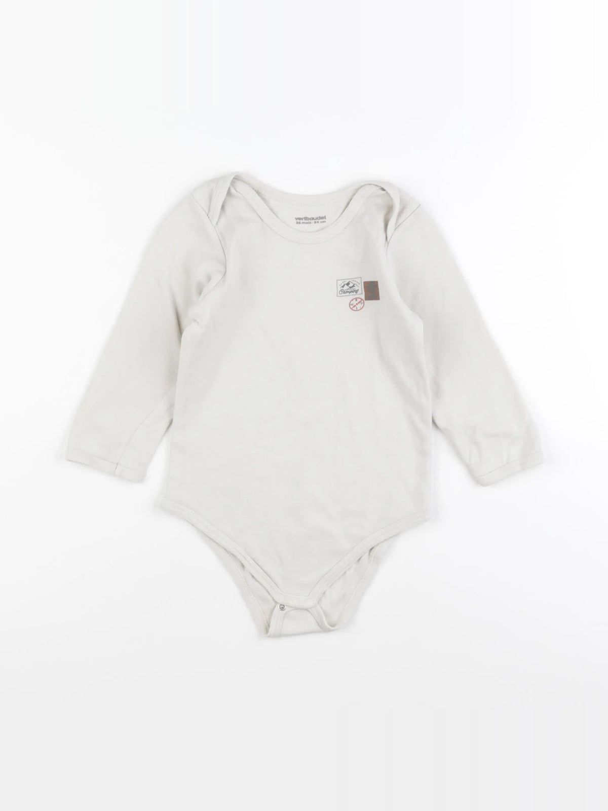 Vertbaudet - body beige - 36 mois