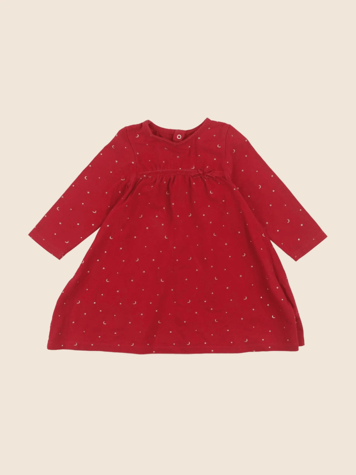 Vertbaudet - robe rouge - 18 mois