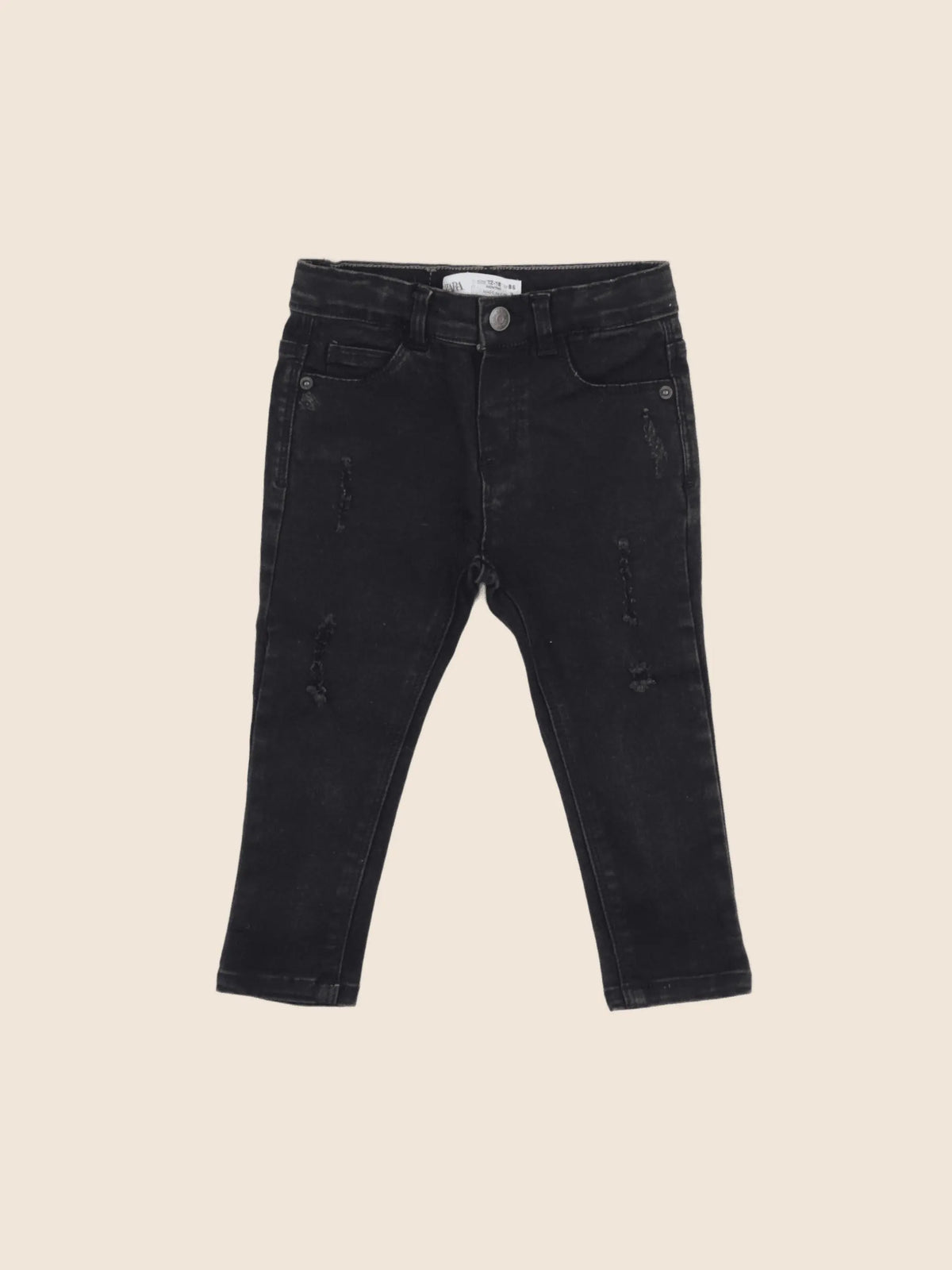 Zara - pantalon noir - 12/18 mois