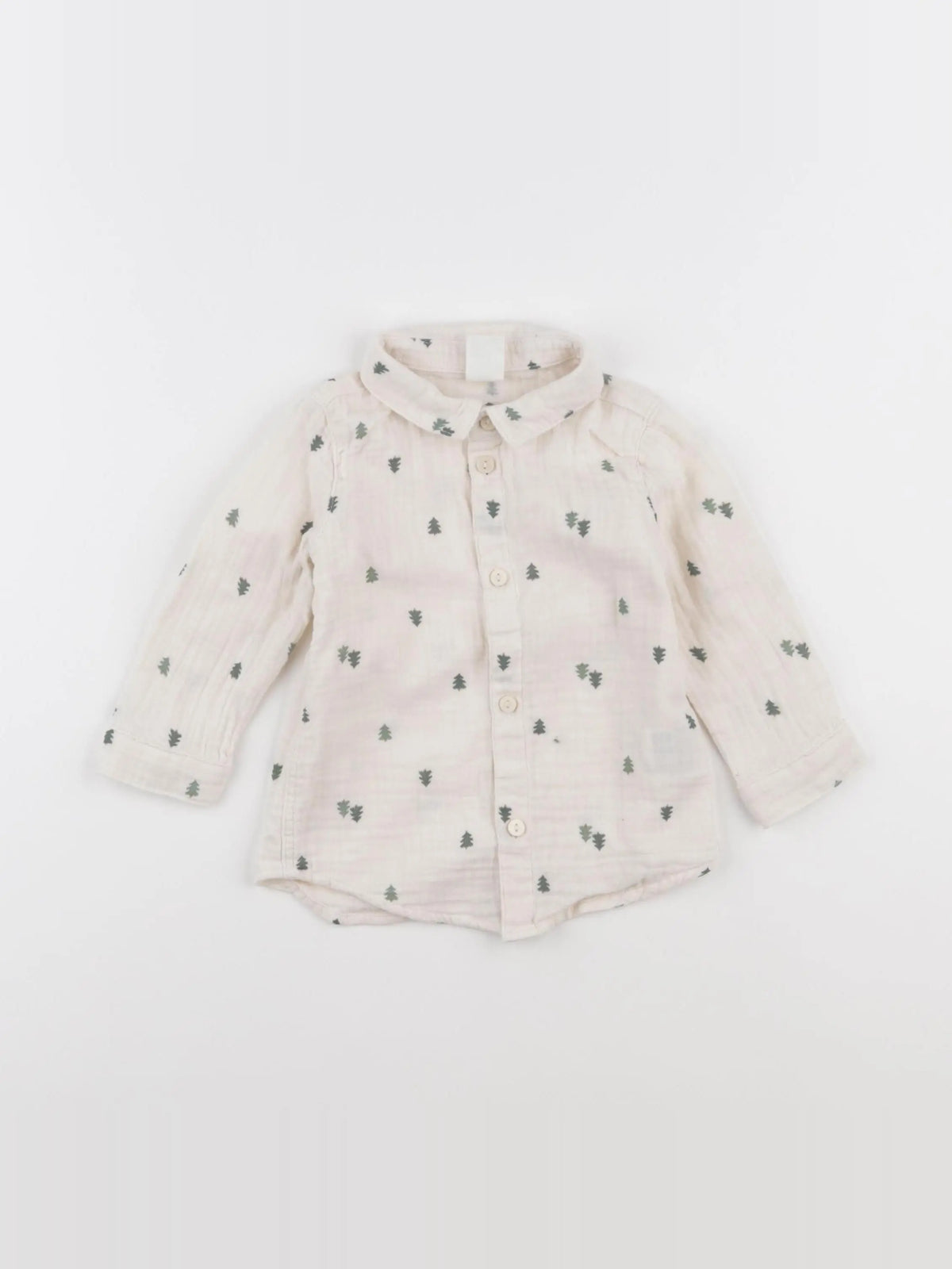 H&M - chemise blanc - 6/9 mois